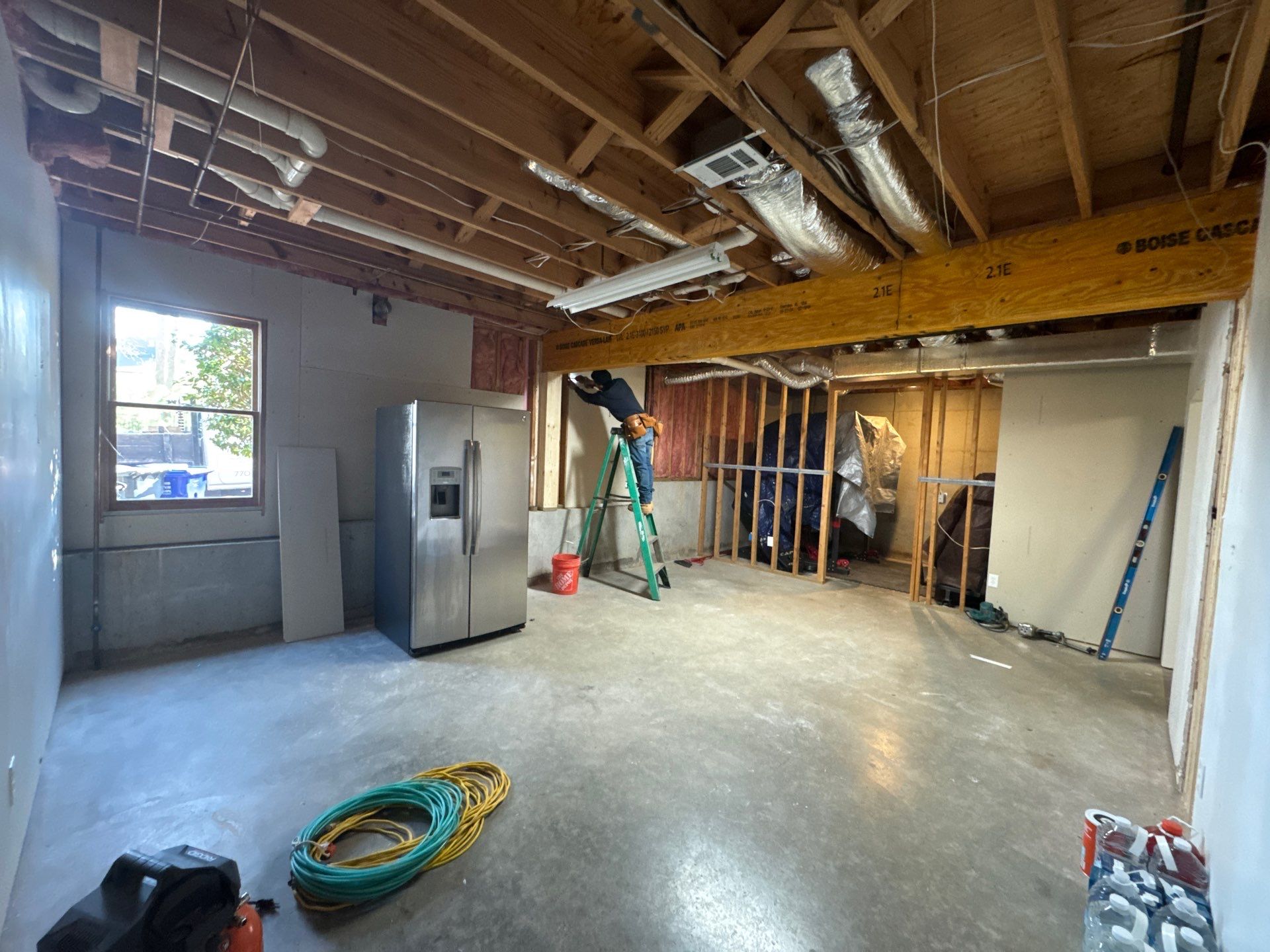 Full Basement Remodel in Powder Springs Featuring Custom Kitchenette by Swift Home Renovations