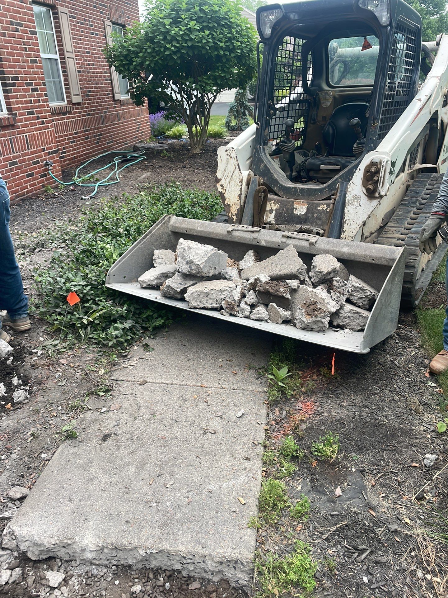 Walkway + Porch Remodel - Yardley, PA by Architectural Concrete Design