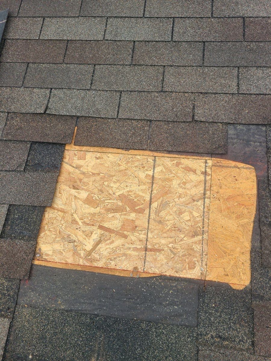 Hail Damage using Owen's Corning Duration (Lifetime) Shingles by Roof Repair Company