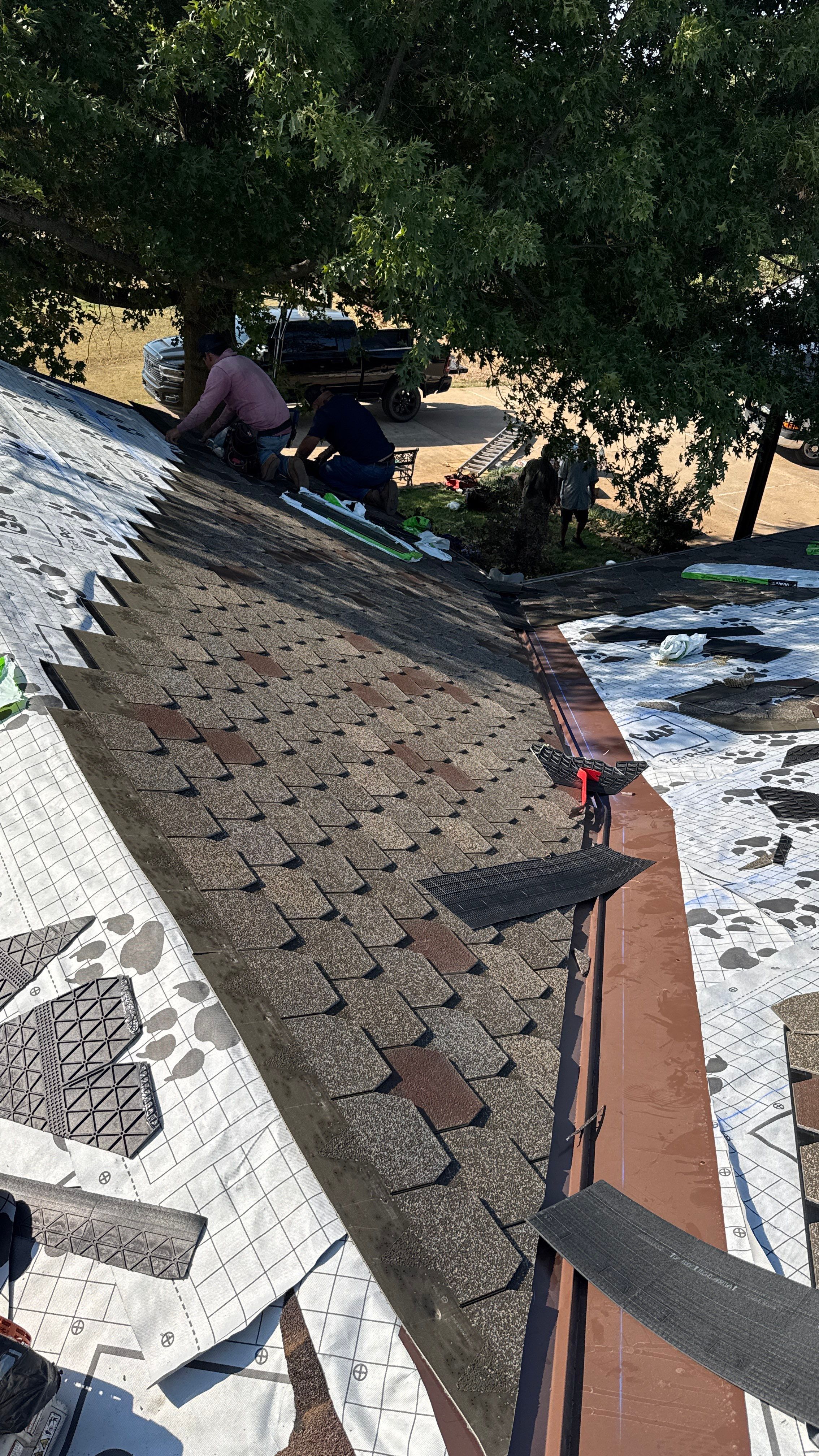 Residential Roofing Installation using F Wave by Frontline Roofing and Construction