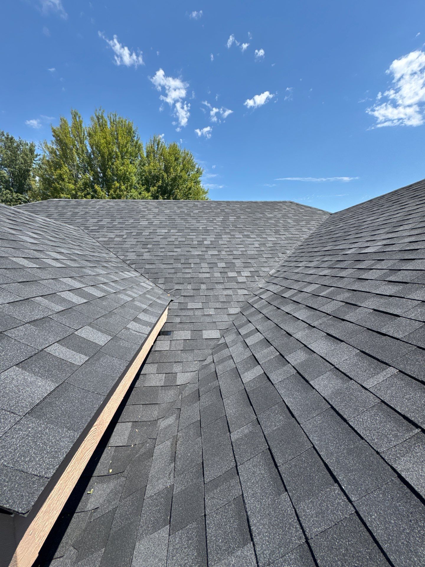 Complete Residential Roof Replacement Featuring Gray Architectural Shingles in Meridian by Olive Roofing
