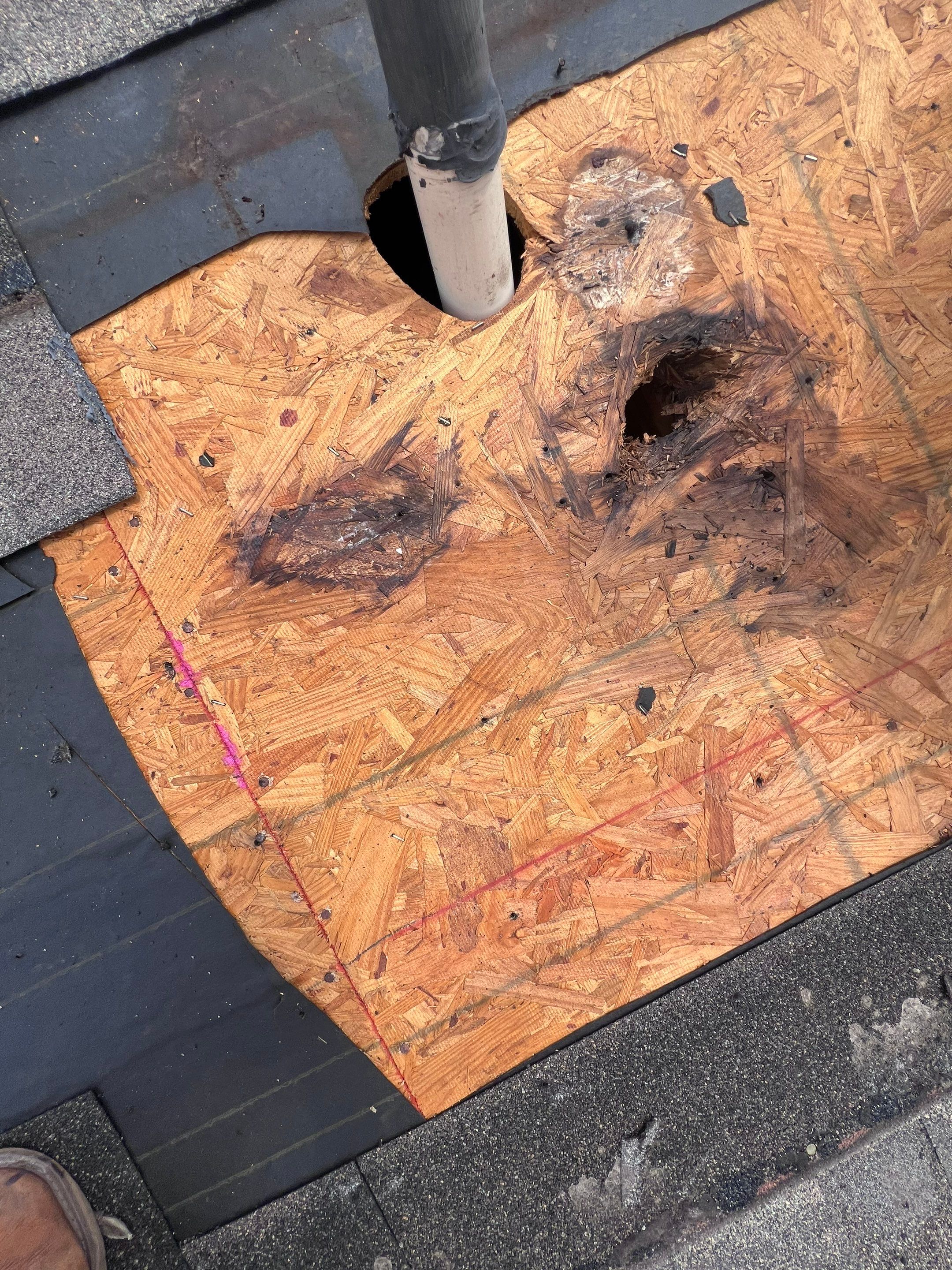 Hail Damage using Owen's Corning Duration (Lifetime) Shingles by Roof Repair Company