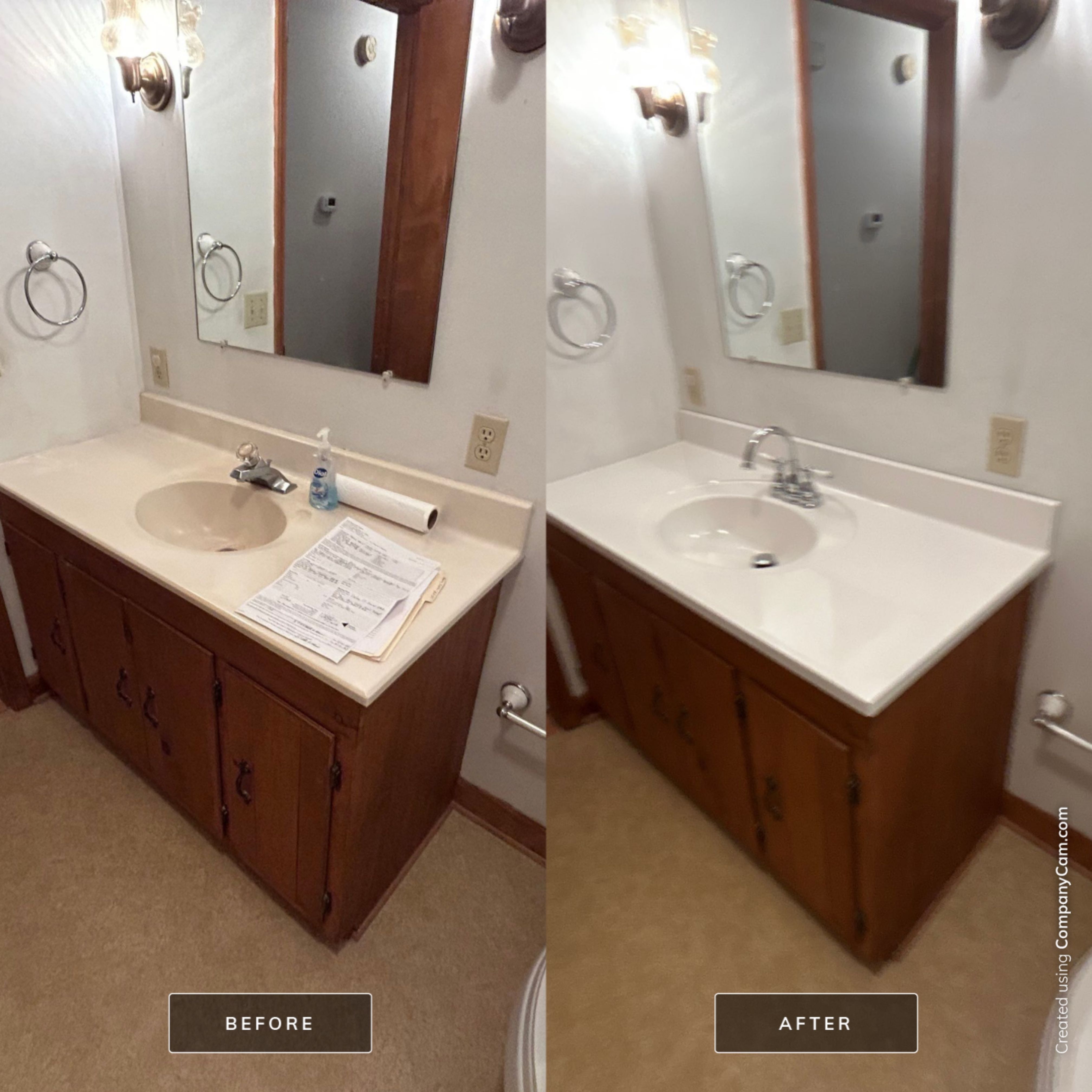 Tub Upgrade w/ Vanity Top by BathPlanet SW Virginia