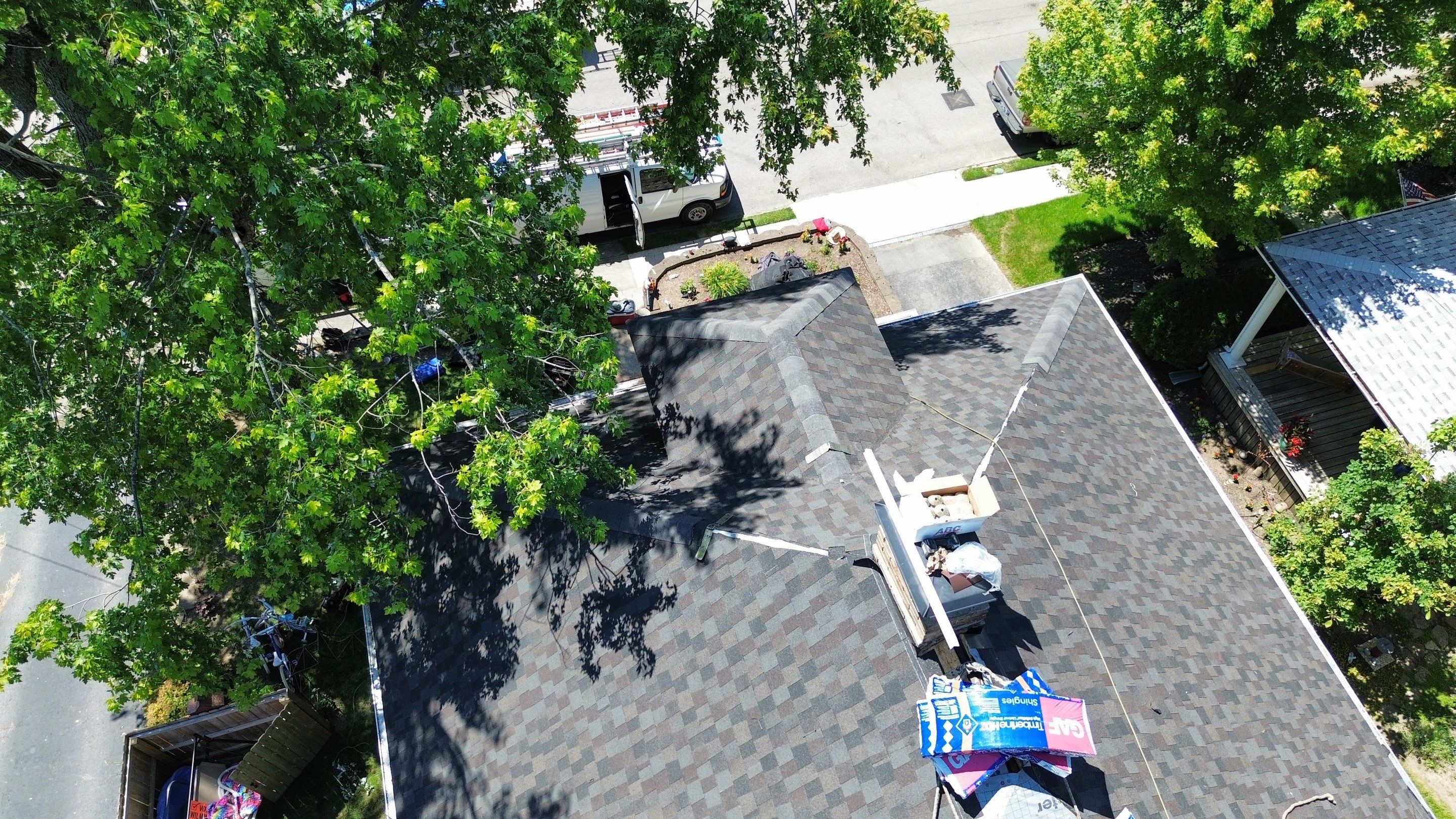 Residential Roofing Installation using Timberline UHDZ Shingles - Appalachian Sky by RoofX 