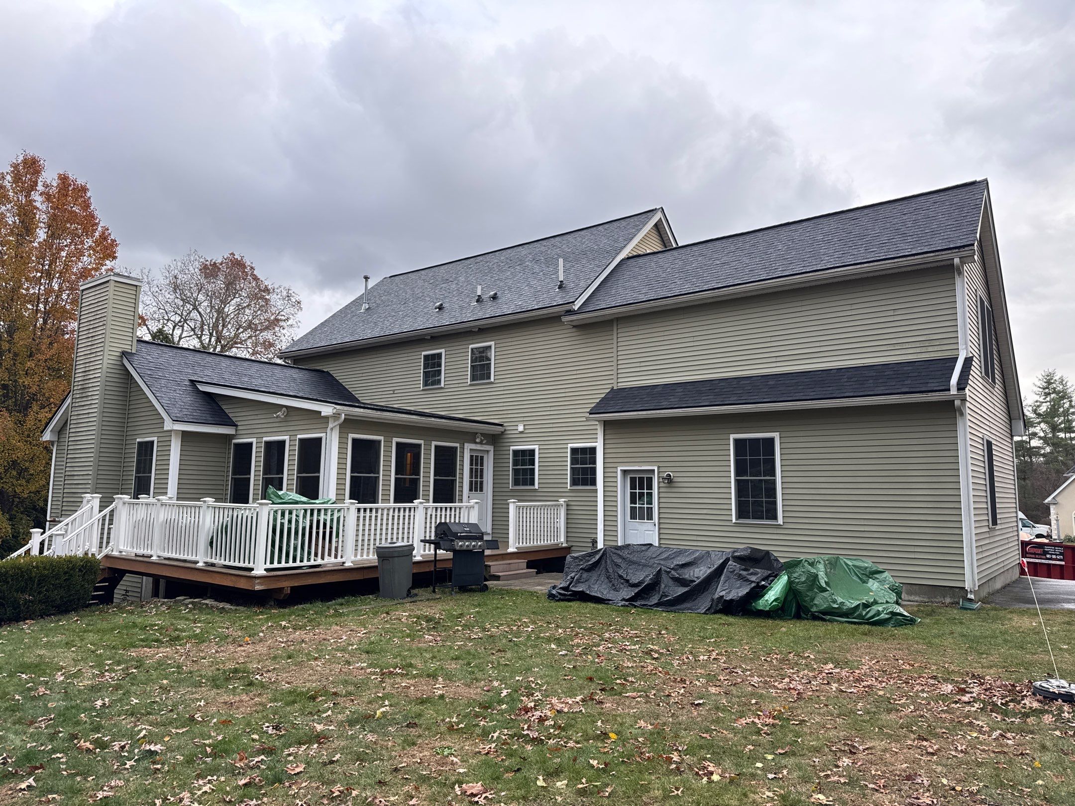 Litchfield, NH Roof Replacement With Owens Corning Onyx Black Shingles by Compass exteriors