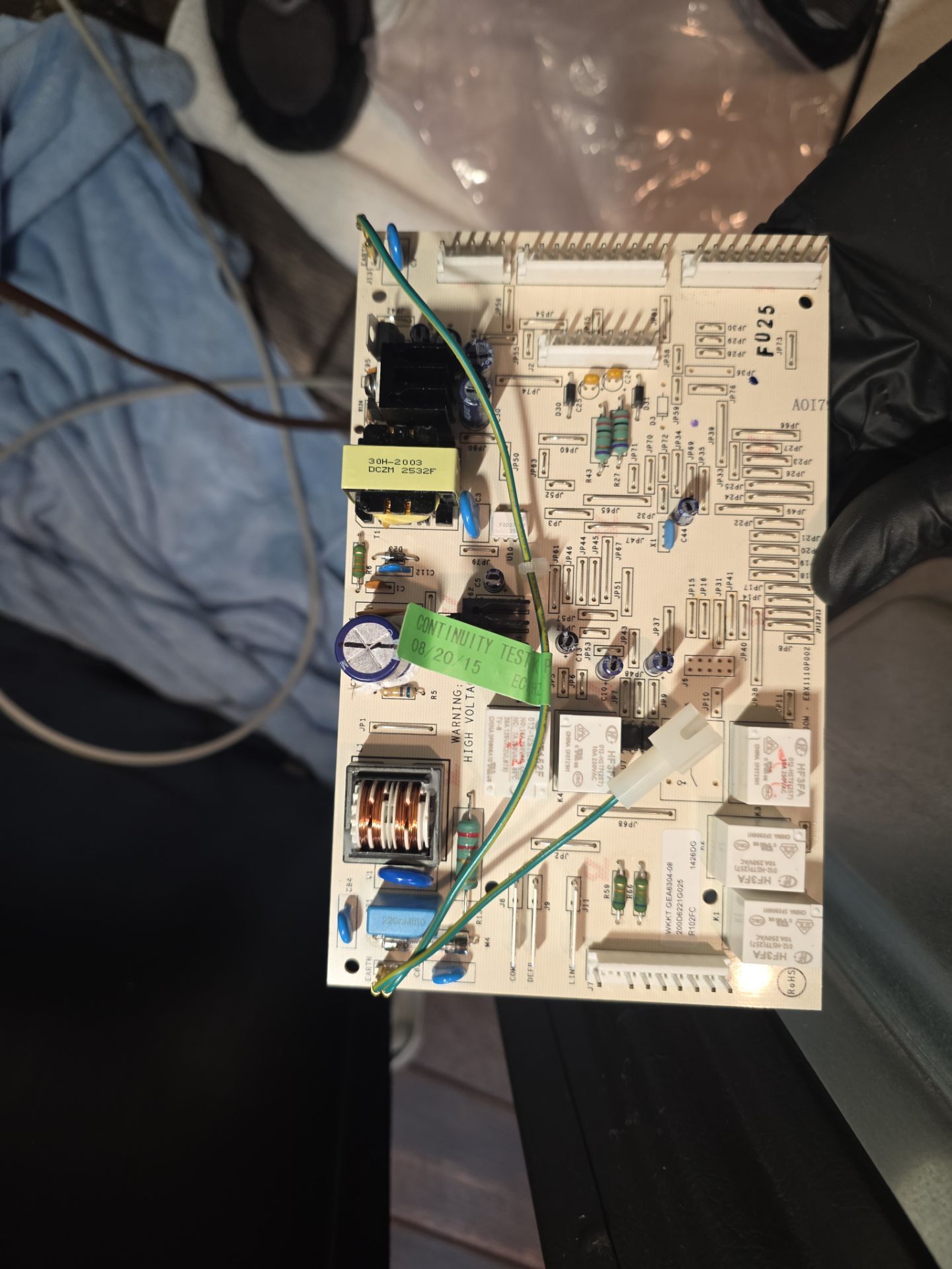 GE Refrigerator Control Board Replacement and Defrost Repair in Groveland by AMB-WORKS APPLIANCE REPAIR