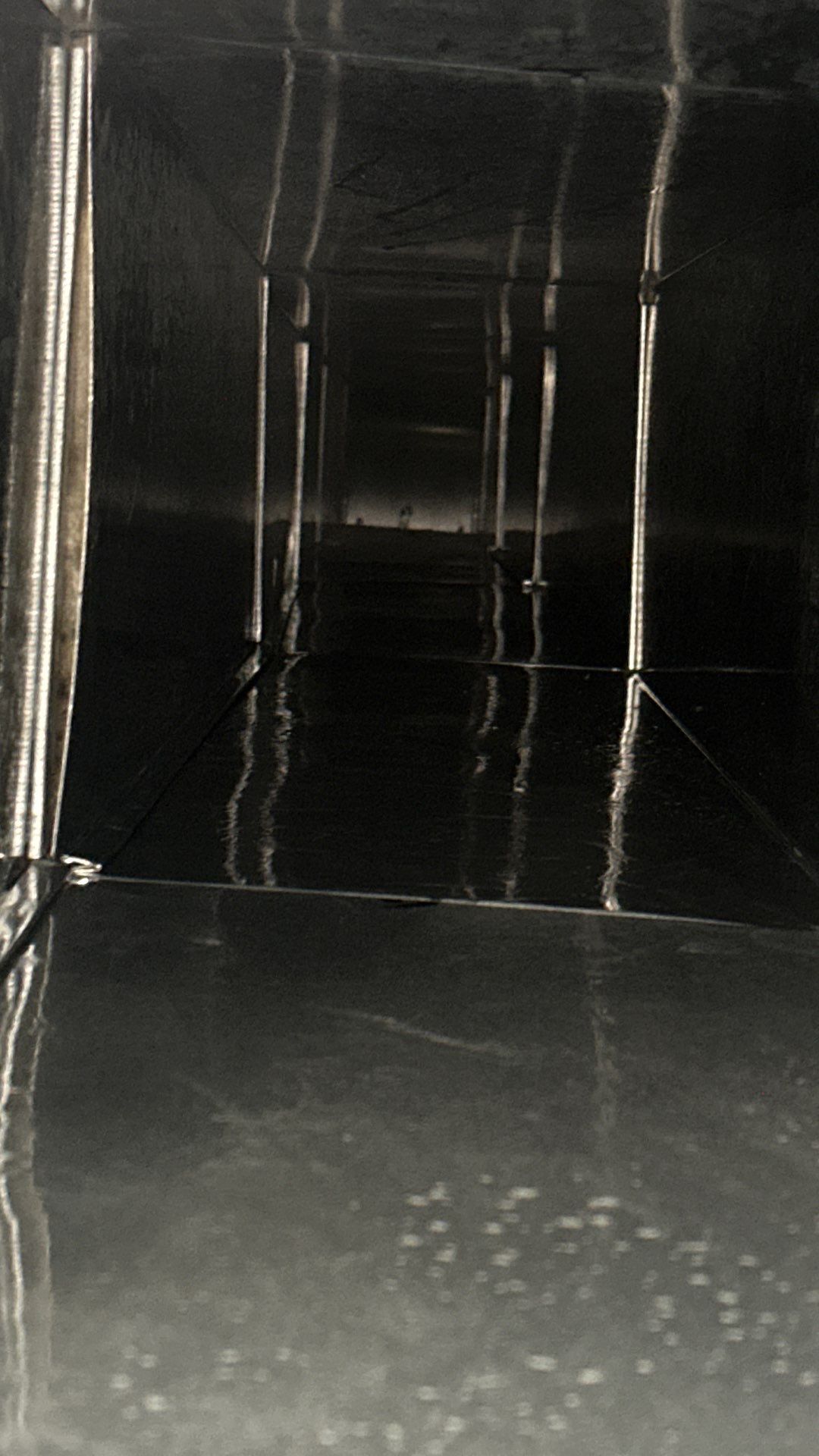 Air Duct Cleaning and Suspect Growth Removal Before and After Video/Photos Removal of mechanical component. by All Seasons Air Duct Cleaning 