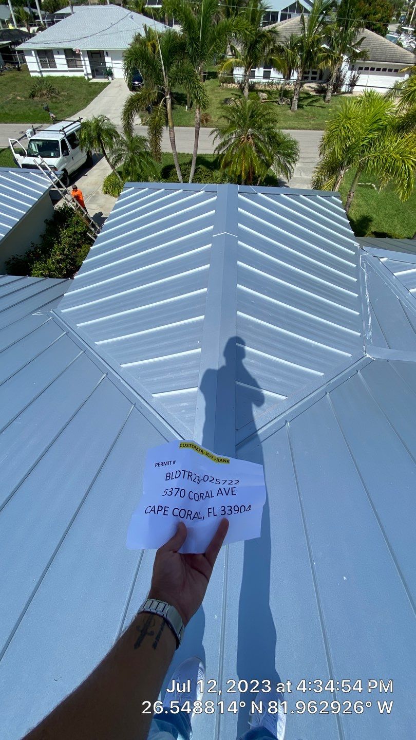 Residential Roofing Installation using Standing Seam Metal by Protek Roofing Heating Air & Solar