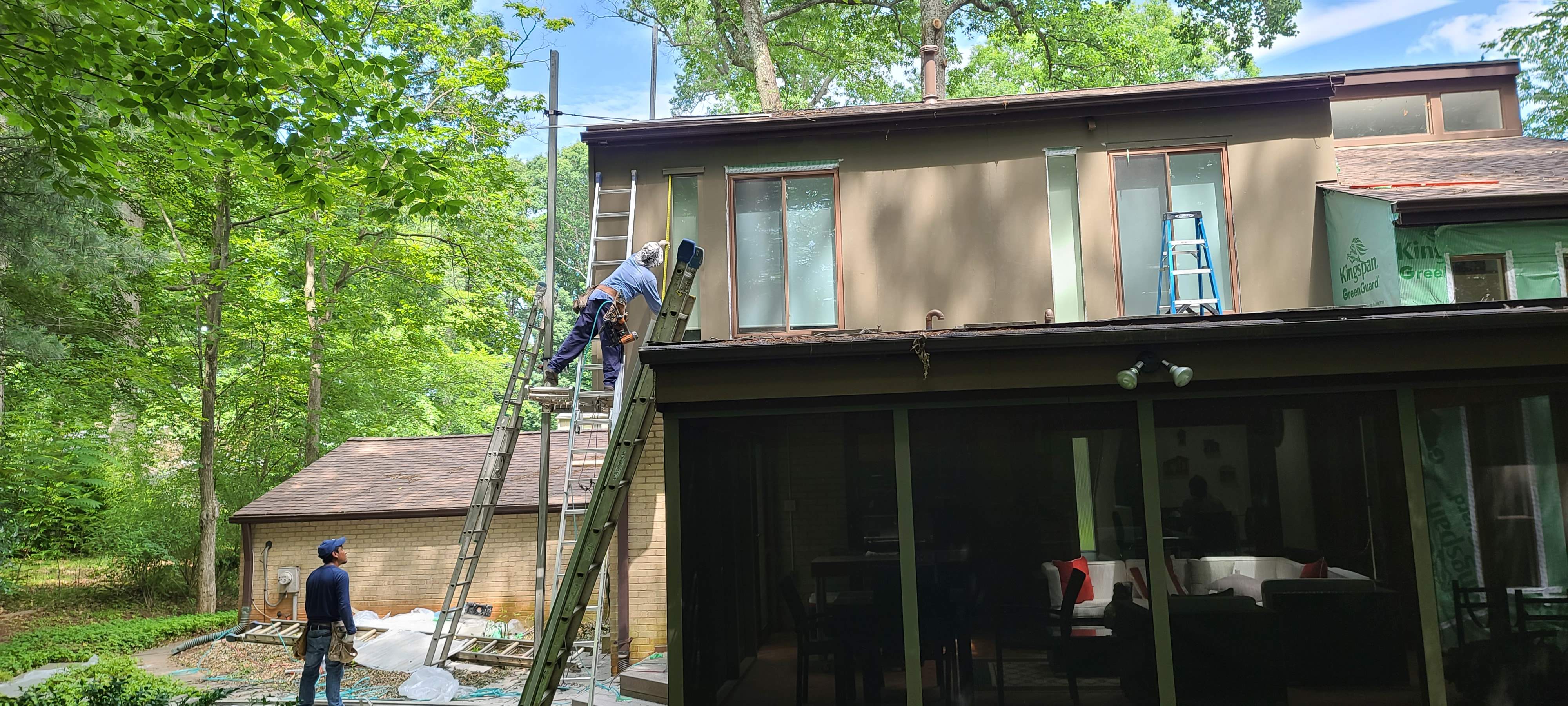 James Hardie Board and Batten Siding and ProVia entry door by Window Depot of Annapolis