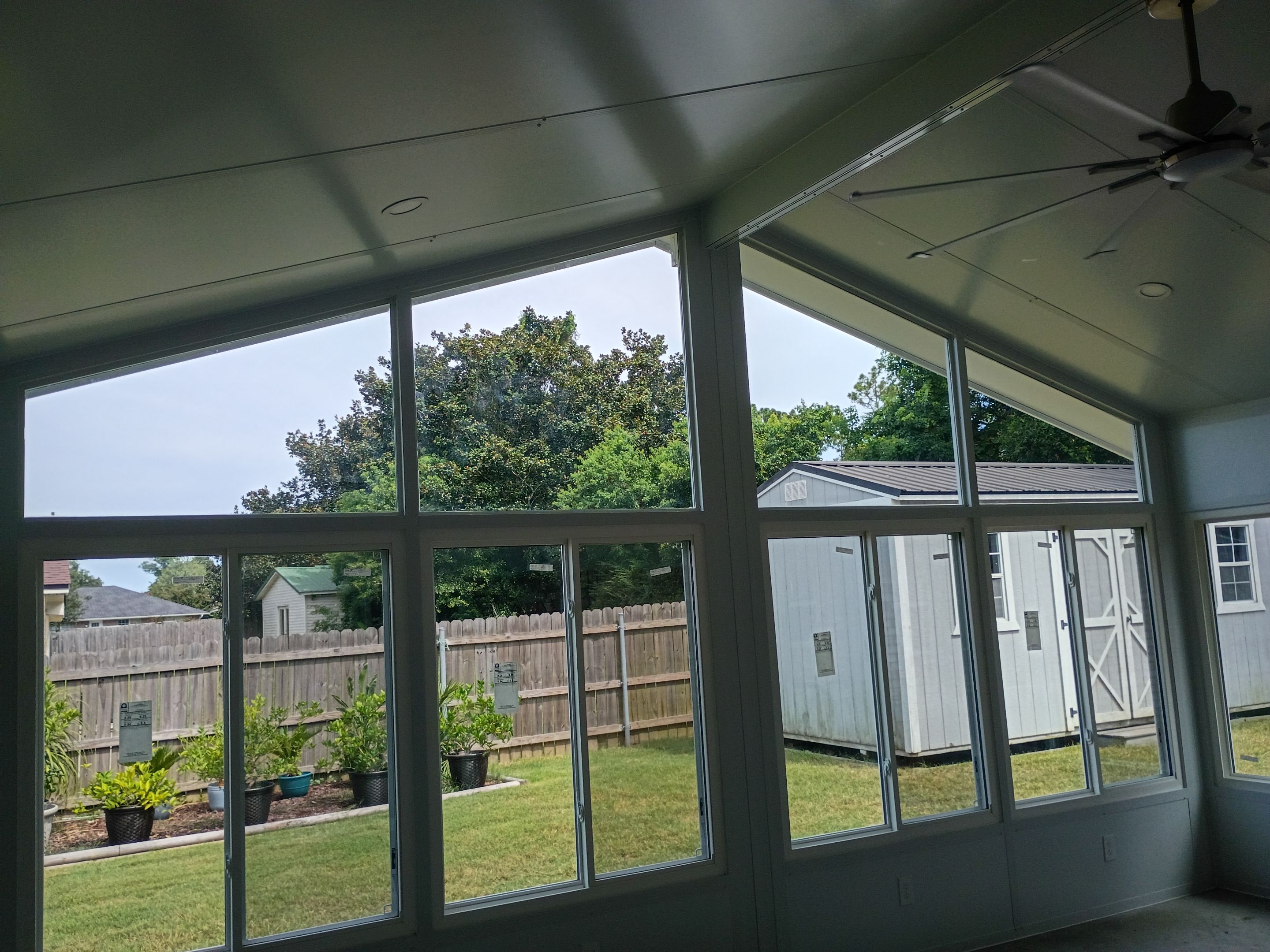 Cathedral Glass Room w/Adjoining Patio Cover by Titan Sunrooms