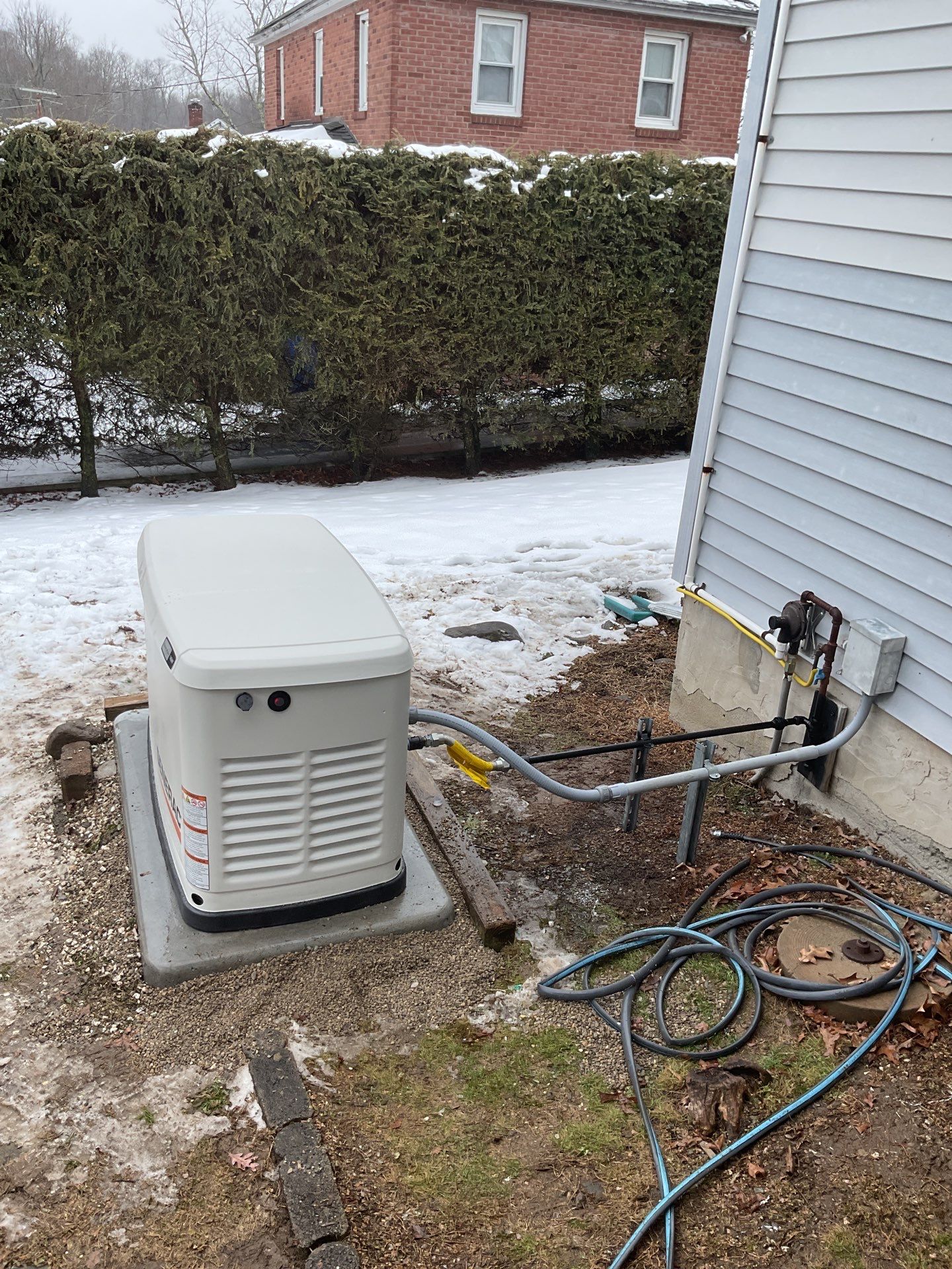 ZAM Services Installs Generac Generator with Gas Line by ZAM Electric