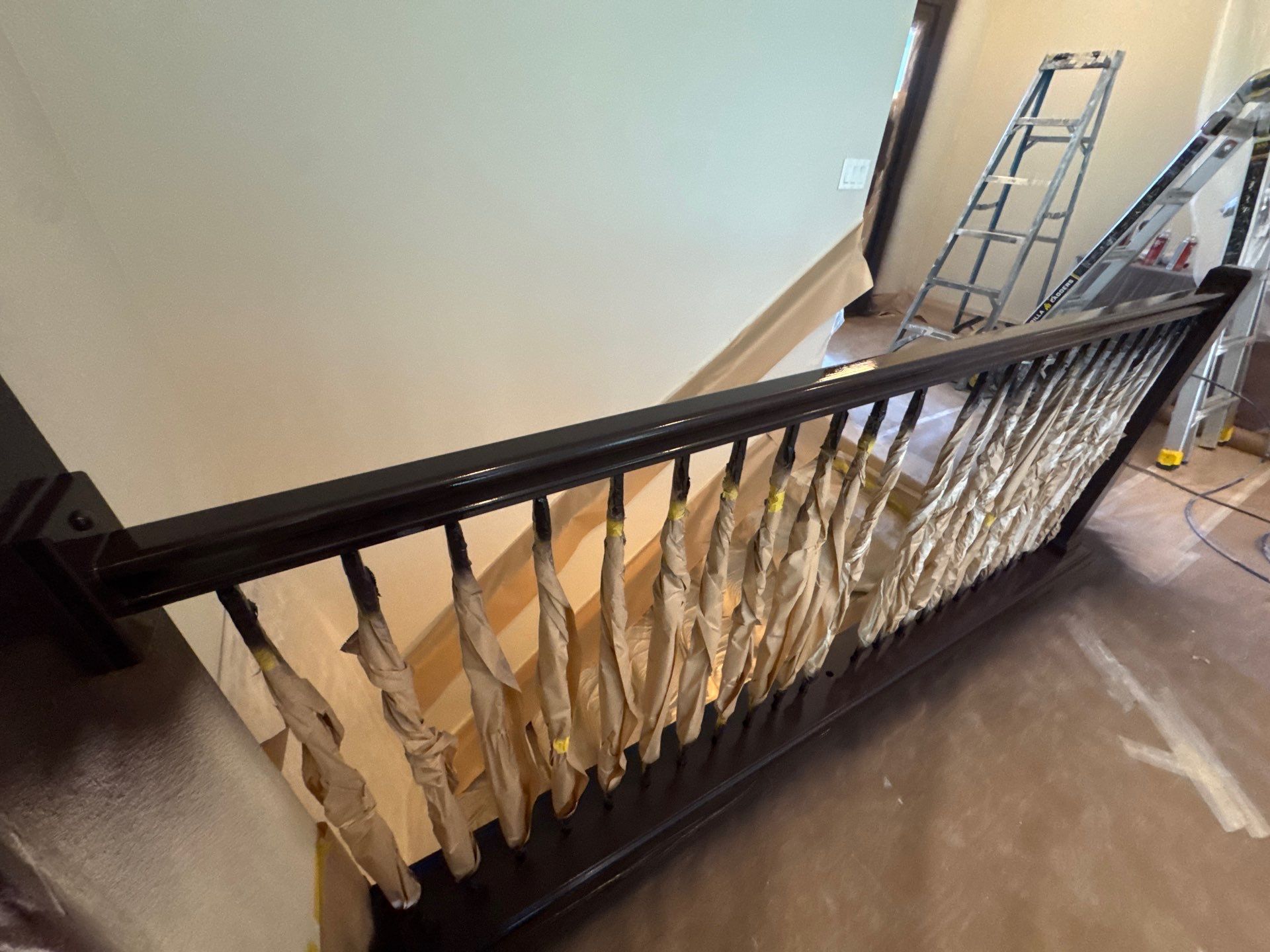 Residential Interior Repaint Color Change on Walls and Cabinets by Midwest Paint LLC
