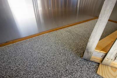 Garage Floor using Smoke