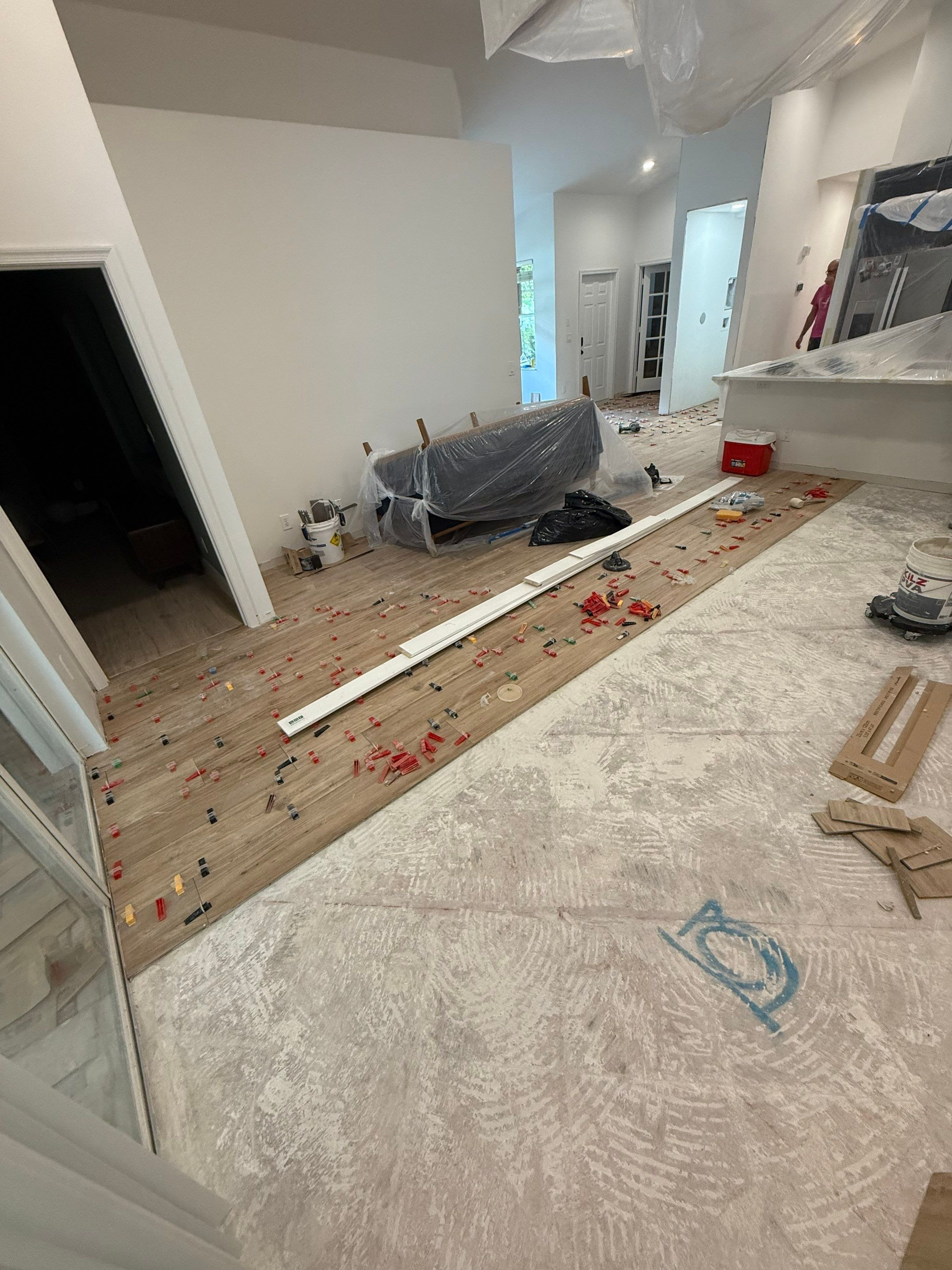 Master Bathroom, Main Floors & Powder Room - Delray Beach by Hevi Tile