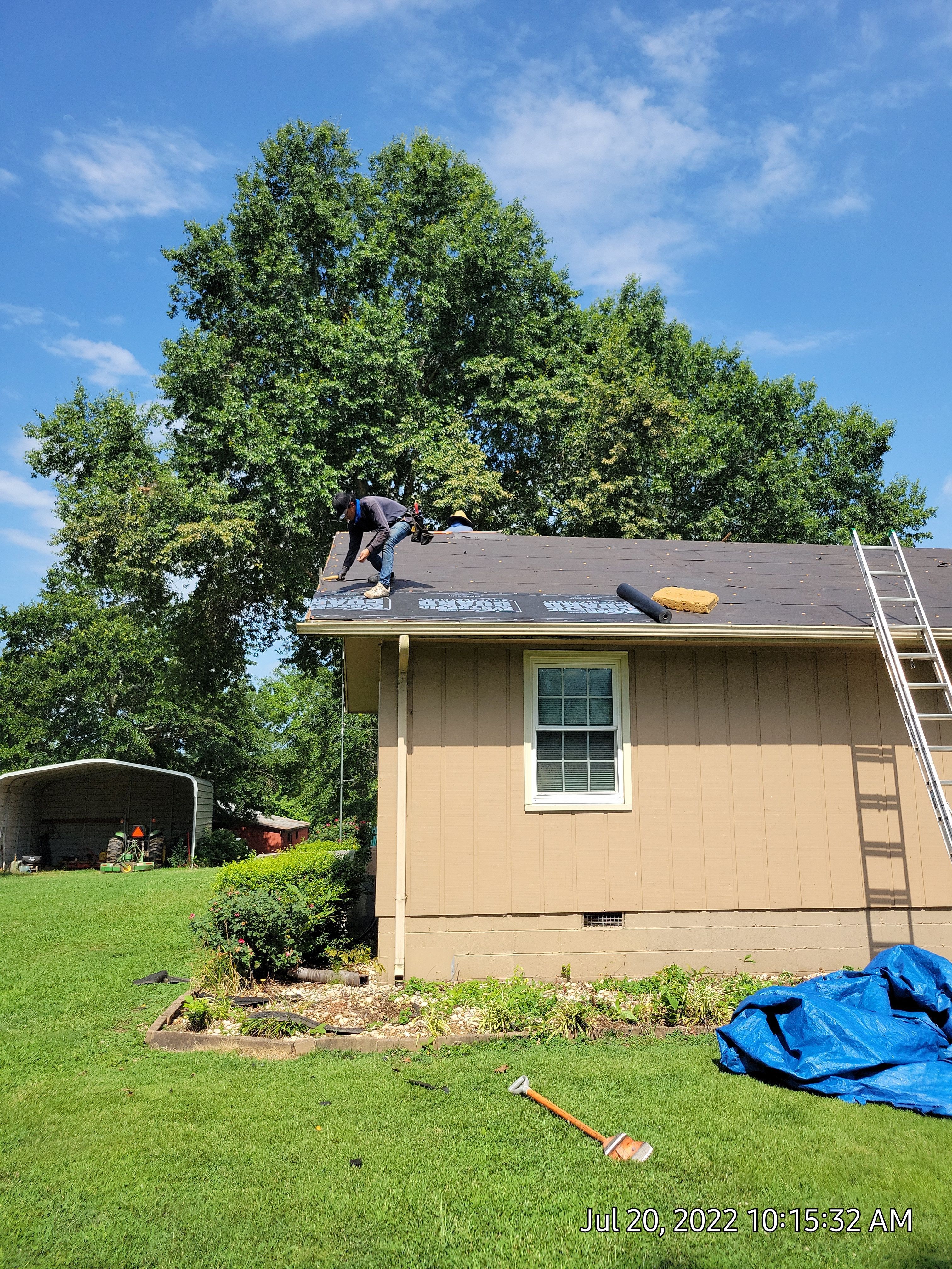 Residential Roof Remove and Replace using Low Rib Metal Roofing Panels by Bullard Roofing