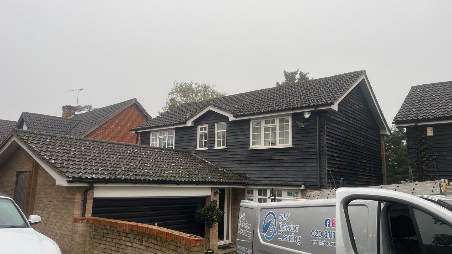 Roof Clean and Biocide Treatment using Honda 15lpm Low Pressure Washing Machine by Ges Exterior Cleaning ltd