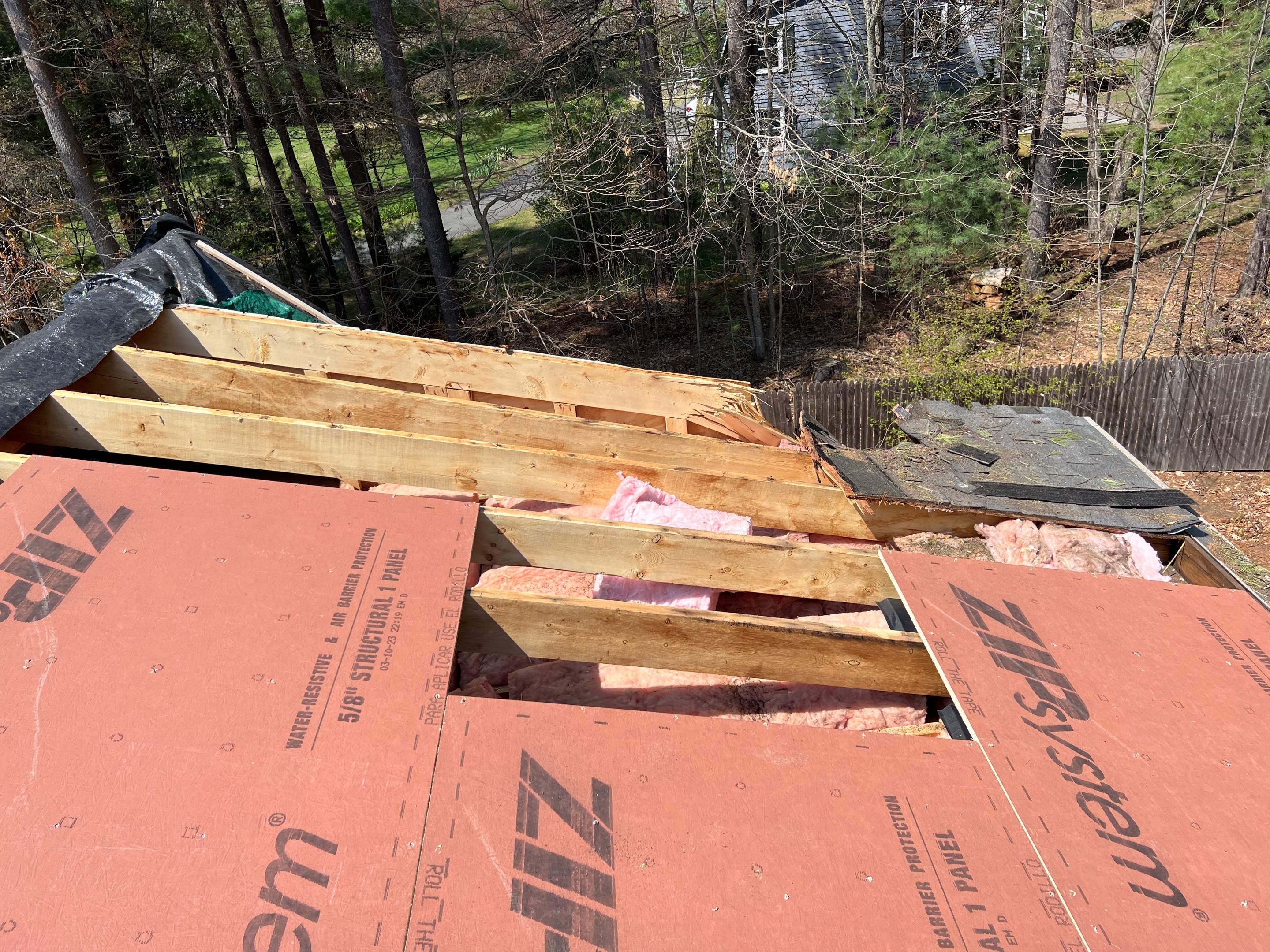 Tree Damage/Roof Repair by Chagnon Building & Remodeling LLC