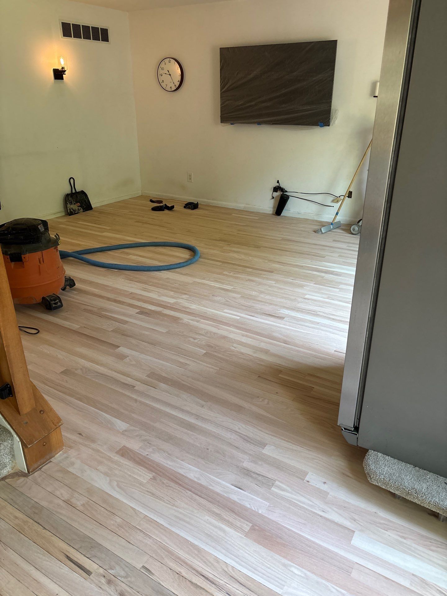 Natural Oak Hardwood Installation and Refinishing in Florence, Kentucky by Footprints Floors Kentucky