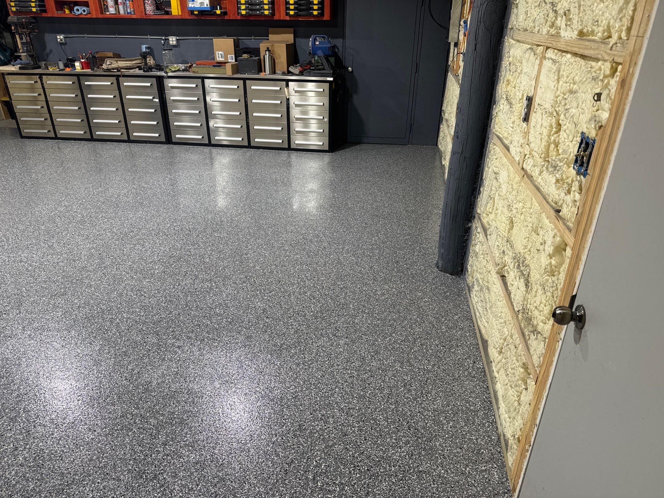 Shop Project in Gainesville, FL in Smoke by Cross Creek Concrete Coatings