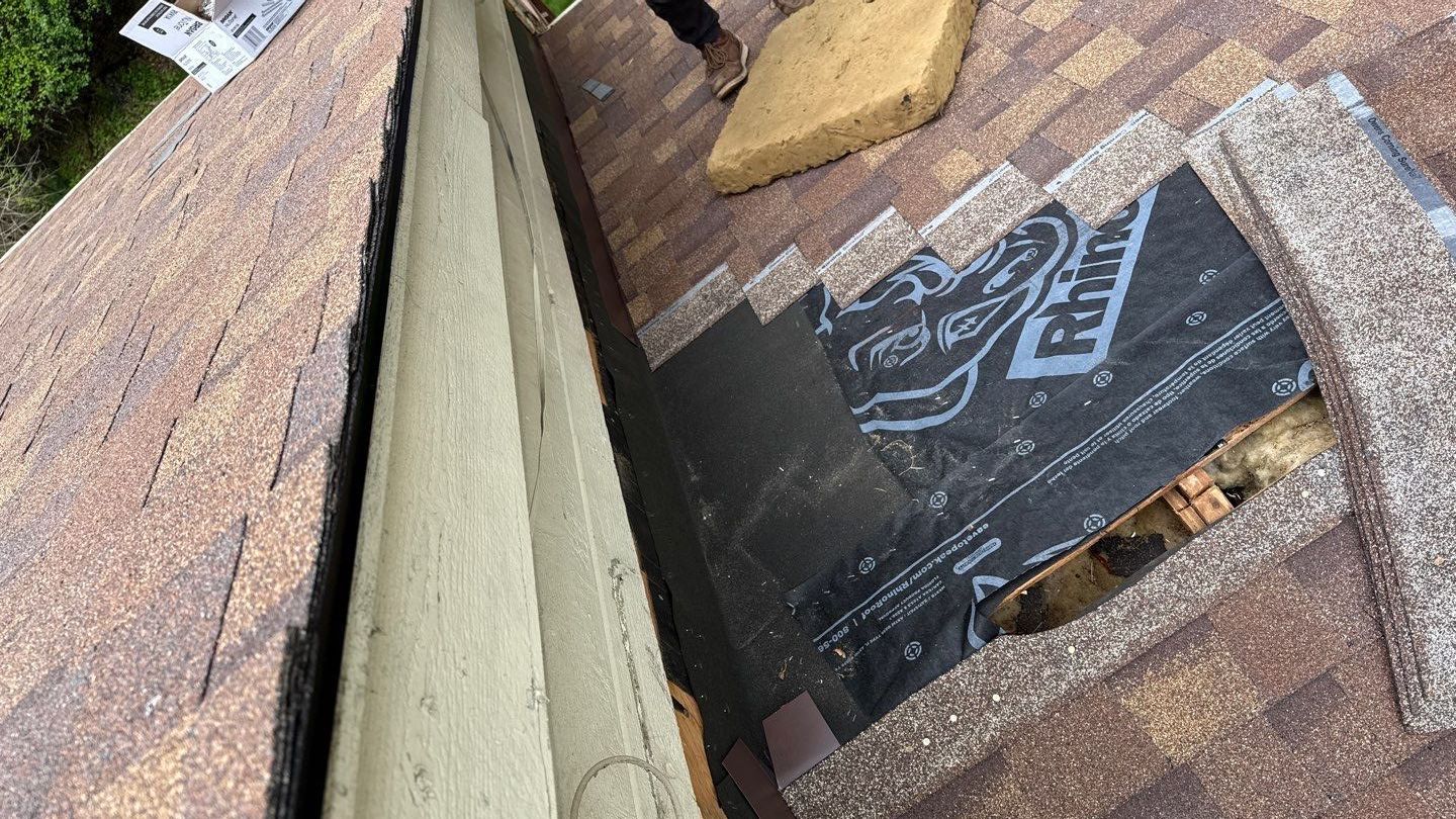 Roof Replacement using Owens Corning Desert Rose by 180 Contractors