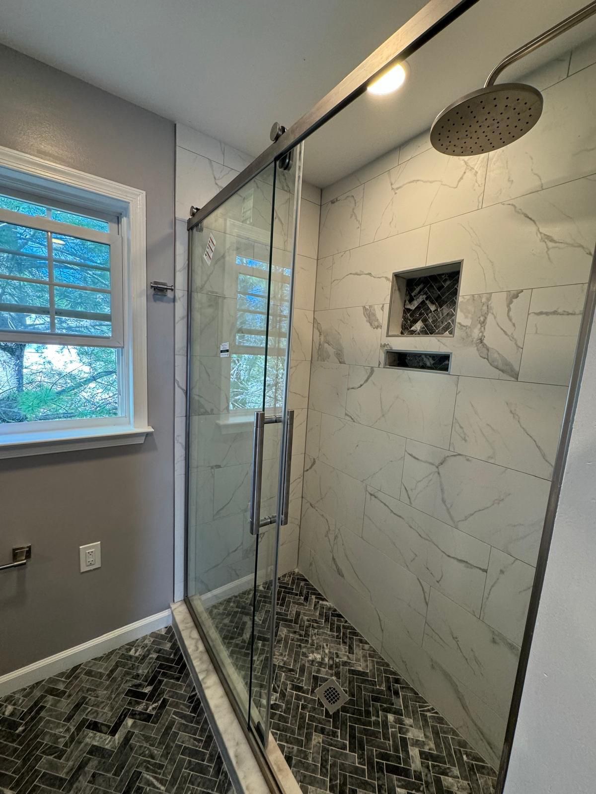 Bathroom Remodel using Tile by Home Concepts Construction