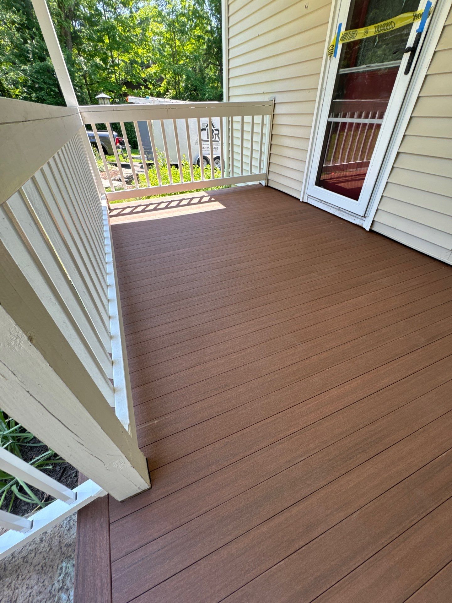Front Porch Upgrades using TimberTech Advanced PVC Porch Collection by Chagnon Building & Remodeling LLC