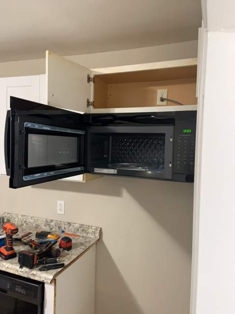 Microwave & Cabinet Installation by A1 NERDY HOMES LLC