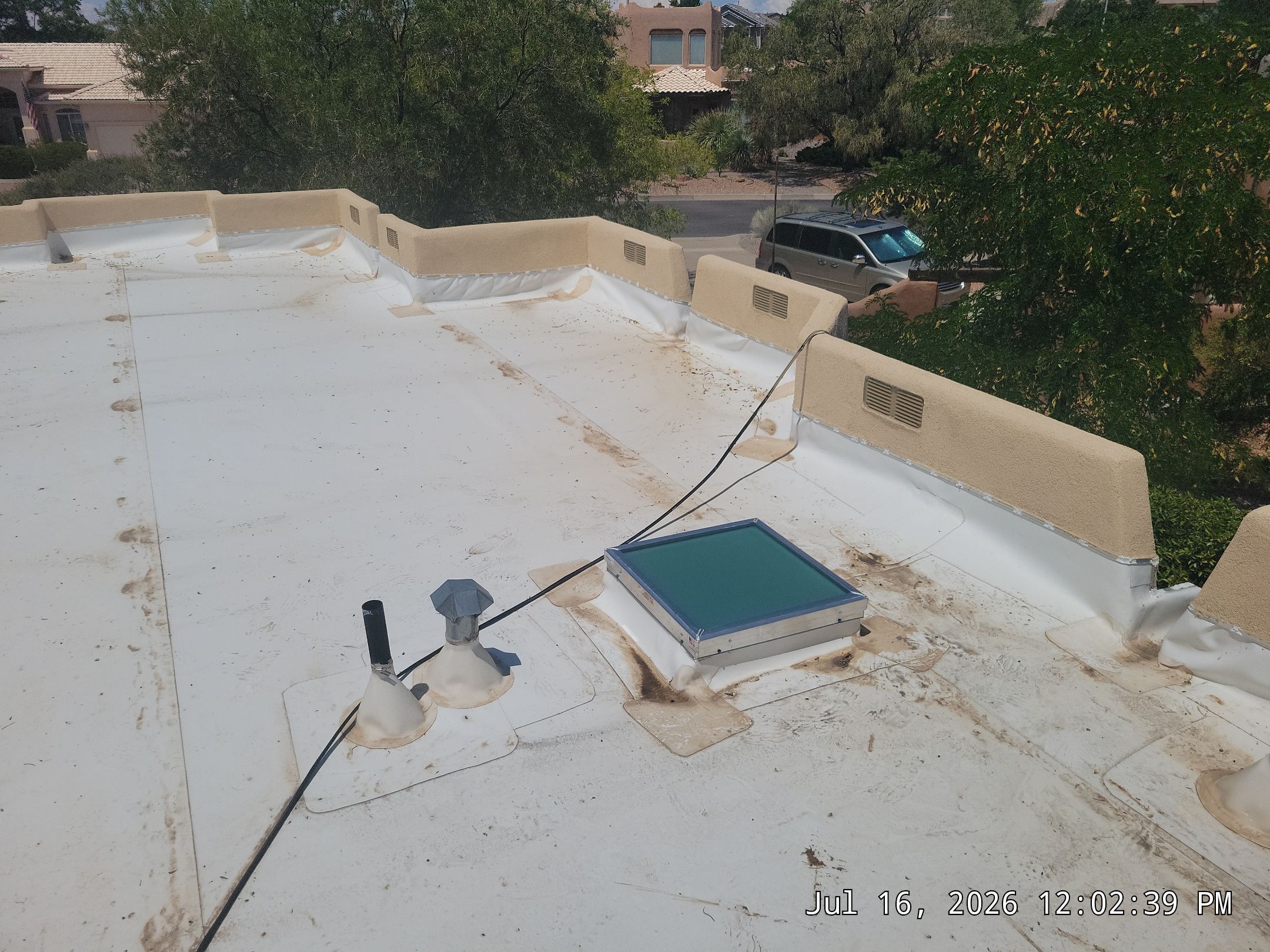 Low-e Glass Skylight Installation in Rio Rancho by Doyle Roof Masters Inc
