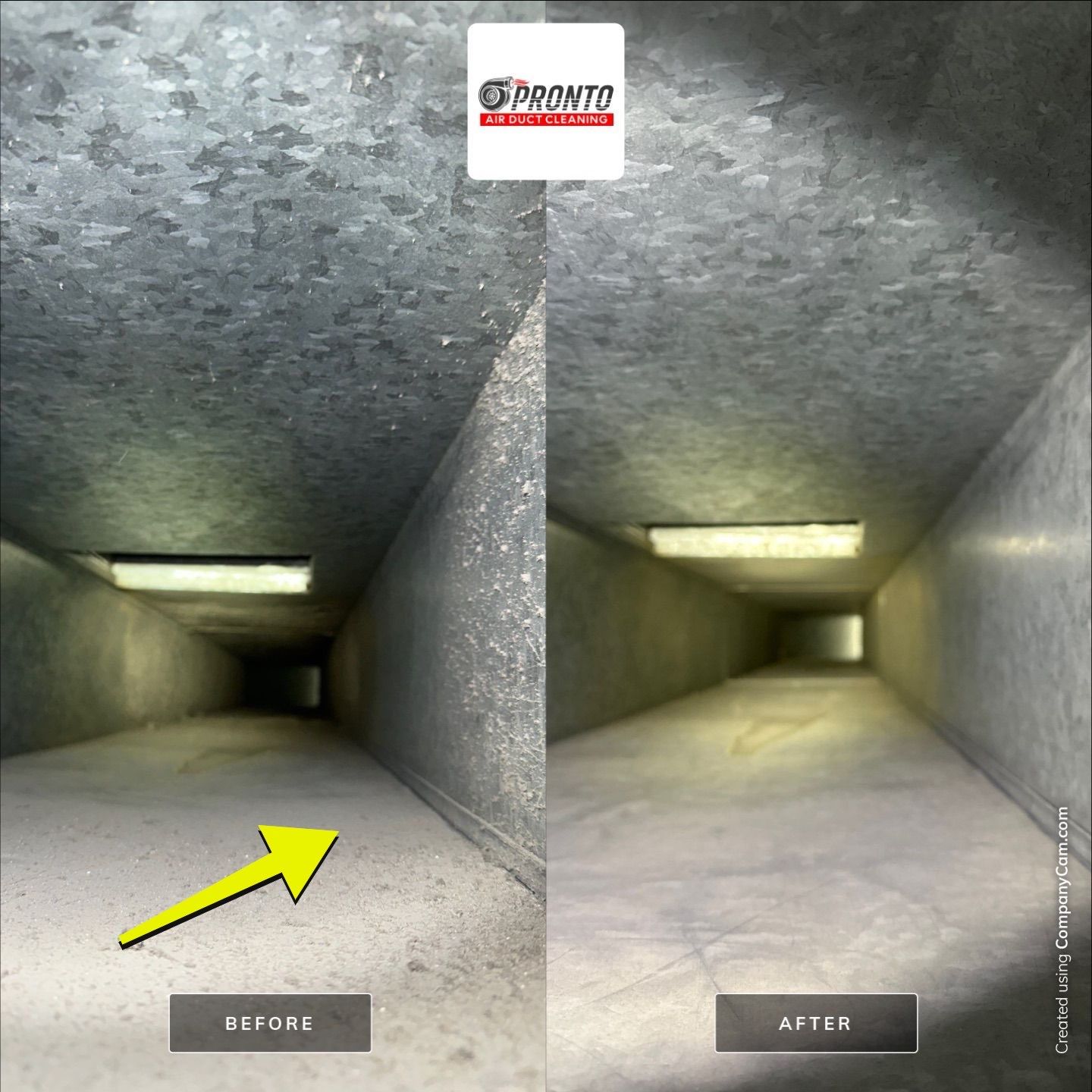 Air duct cleaning & Antimicrobial Treatment by Pronto Air Duct Cleaning