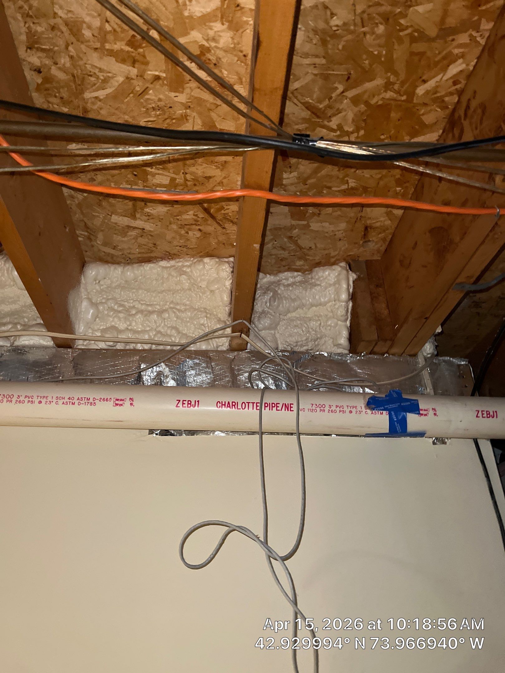 Cellulose walkway Rim by Saffron Elite Home Performance & Building Science