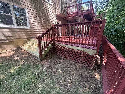 Wooden Deck Structural Repair and Staircase Replacement in Kennesaw