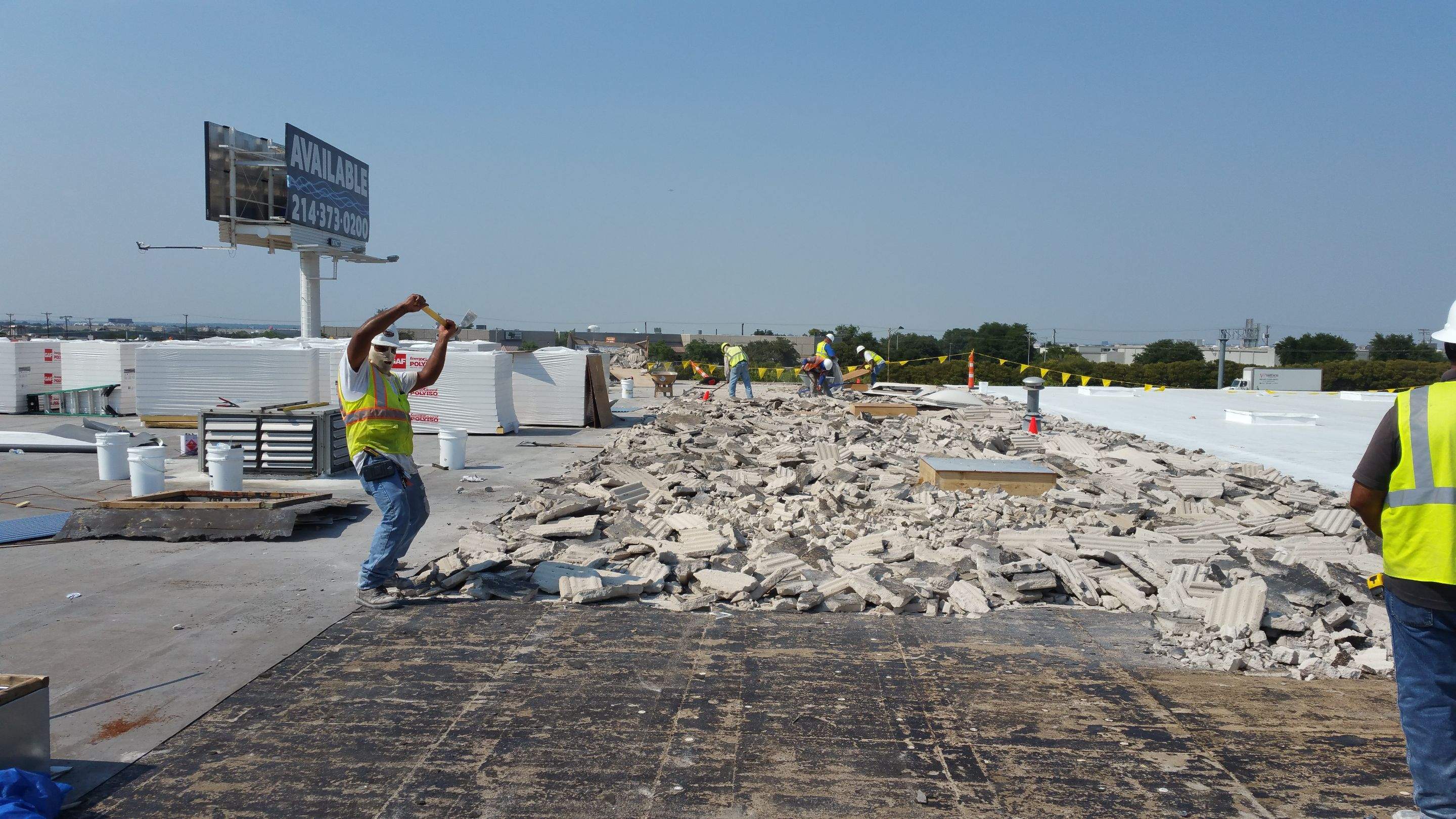 Massive Storm Damage Project - Factory in Arlington by First United Roofing & Construction