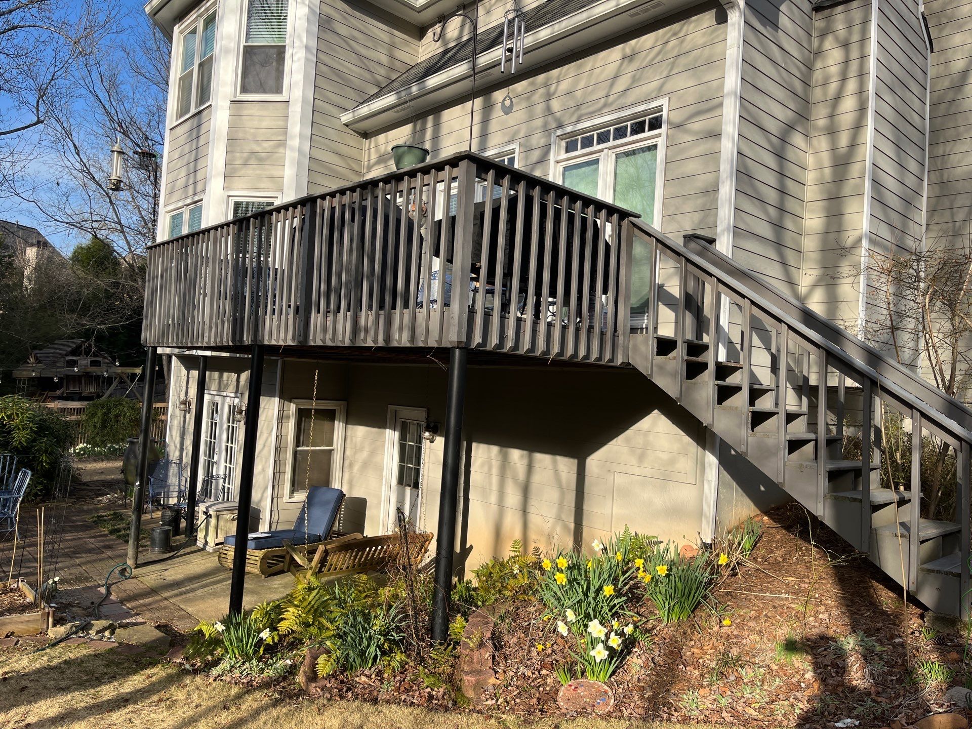 Trex Deck Build and Under Deck Install in Peachtree Corners, GA by Nelson Exteriors 