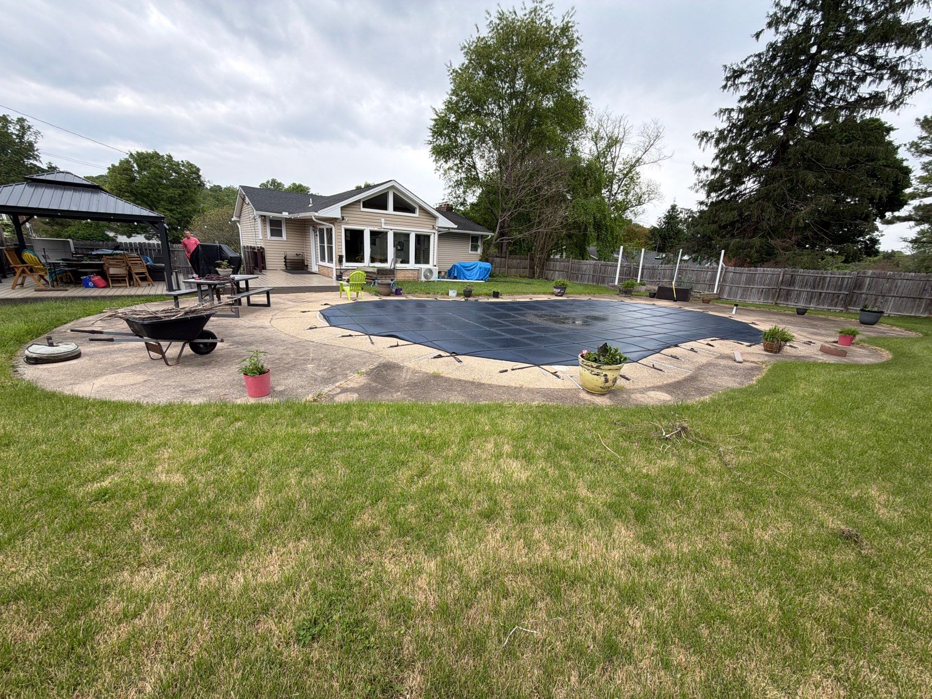 House and Pool Concrete Washing Services In Ellicott City by Baltimore Pressure Washers Inc.