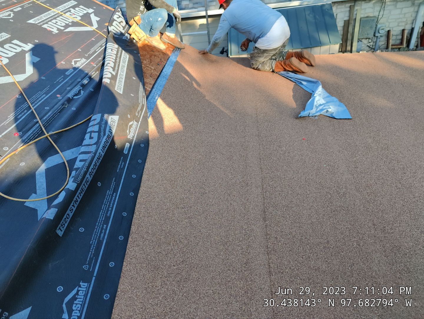 New Roof Installation Of IKO Dynasty Color Brownstone by DeZign Roofing & Exteriors