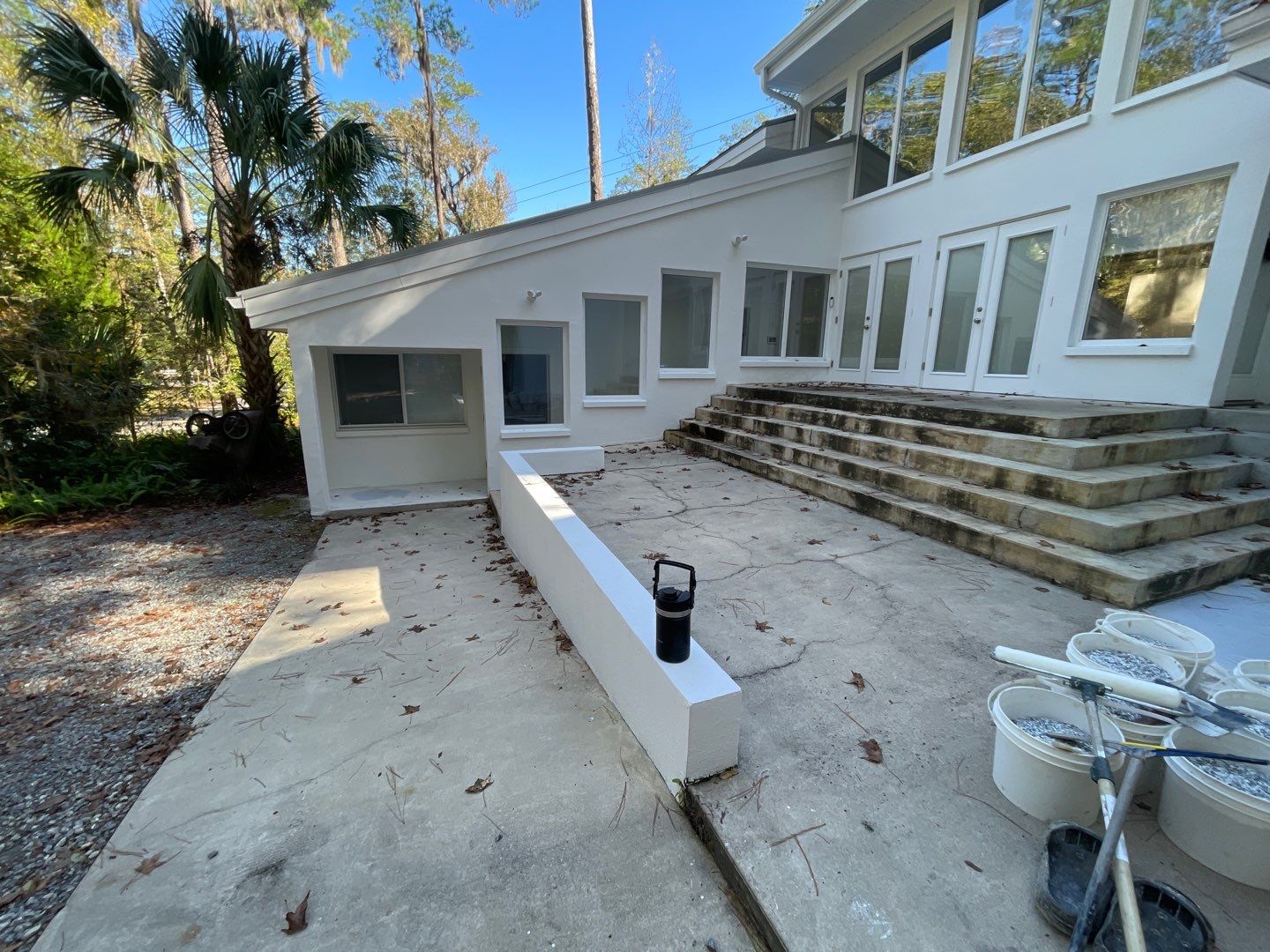 Entry and Garage in Gainesville, FL inSlate Stone by Cross Creek Concrete Coatings