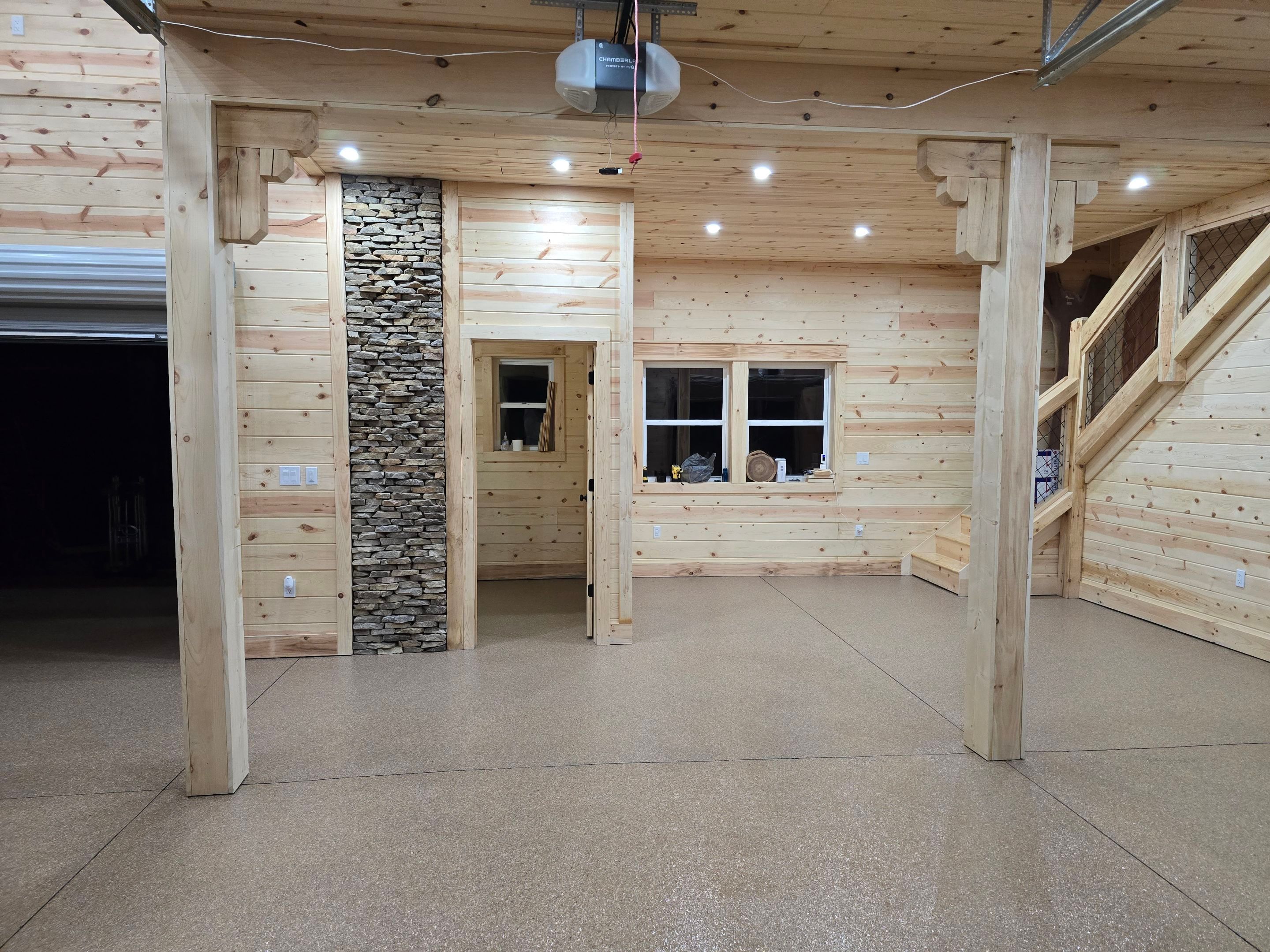 Garage using Feldspar by Elite Floor Solutions