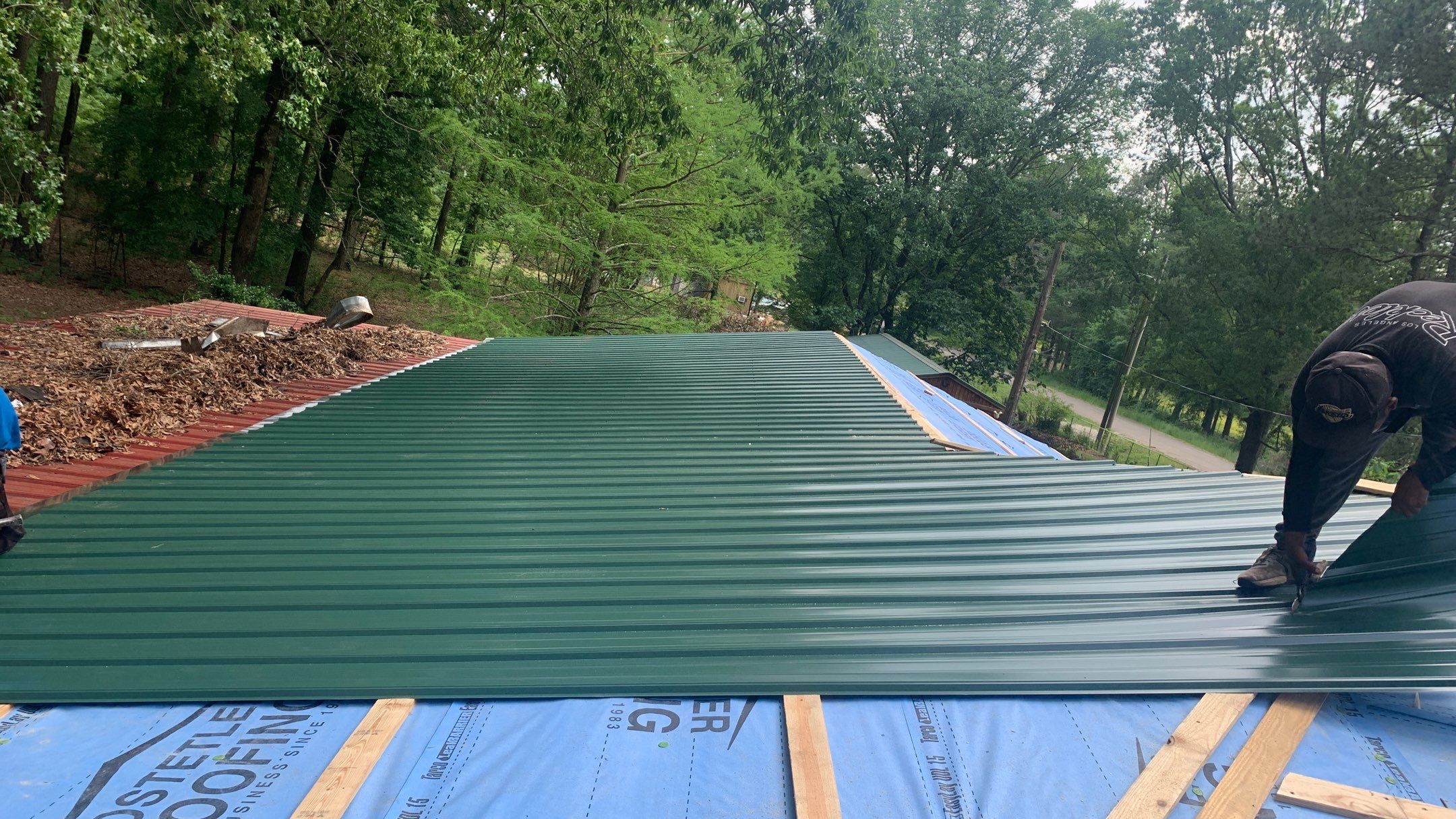 Residential Shingle Reroof using 29 gauge metal by Hostetler Roofing
