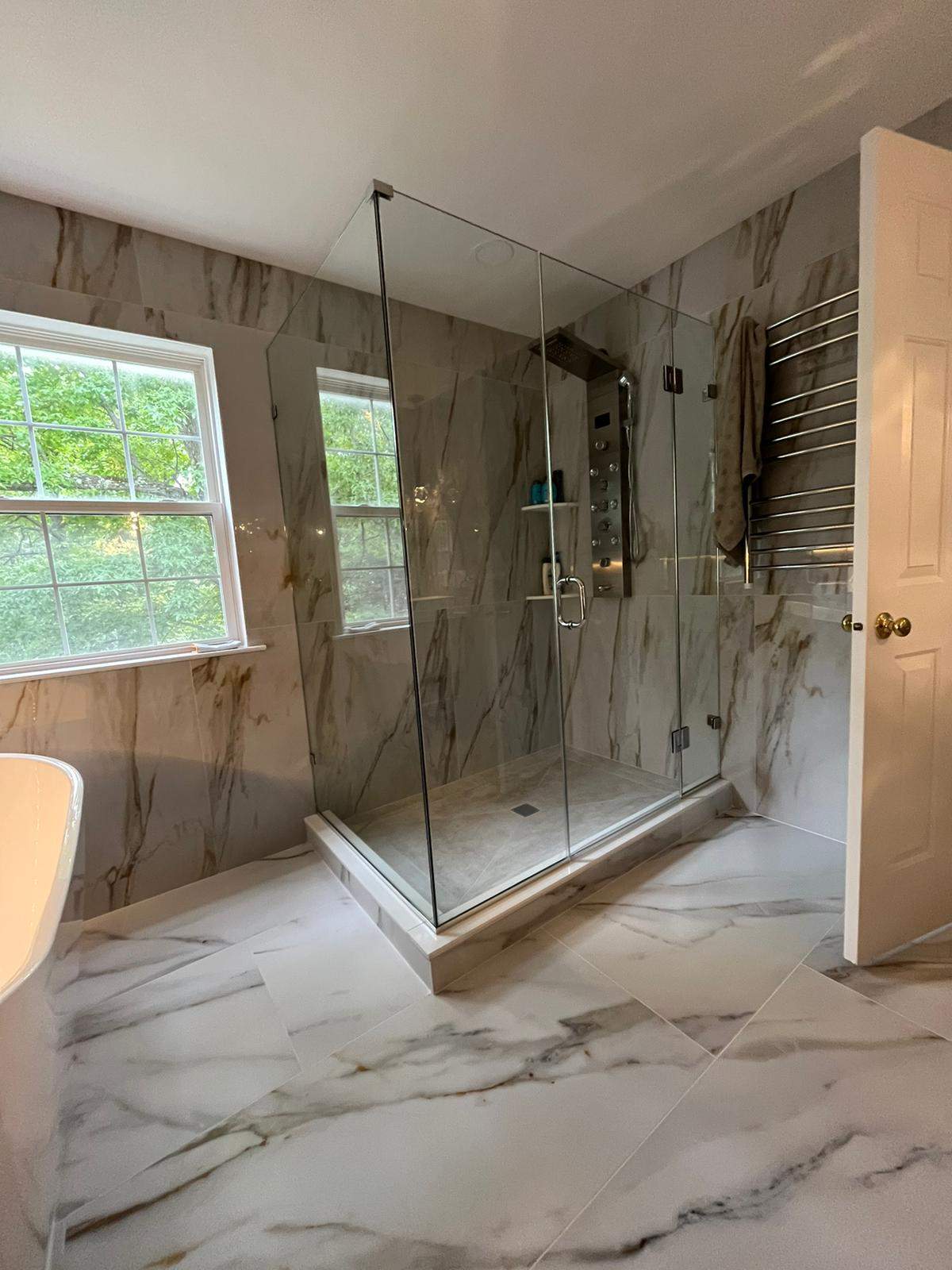 Bathroom Remodel using Tile by Home Concepts Construction