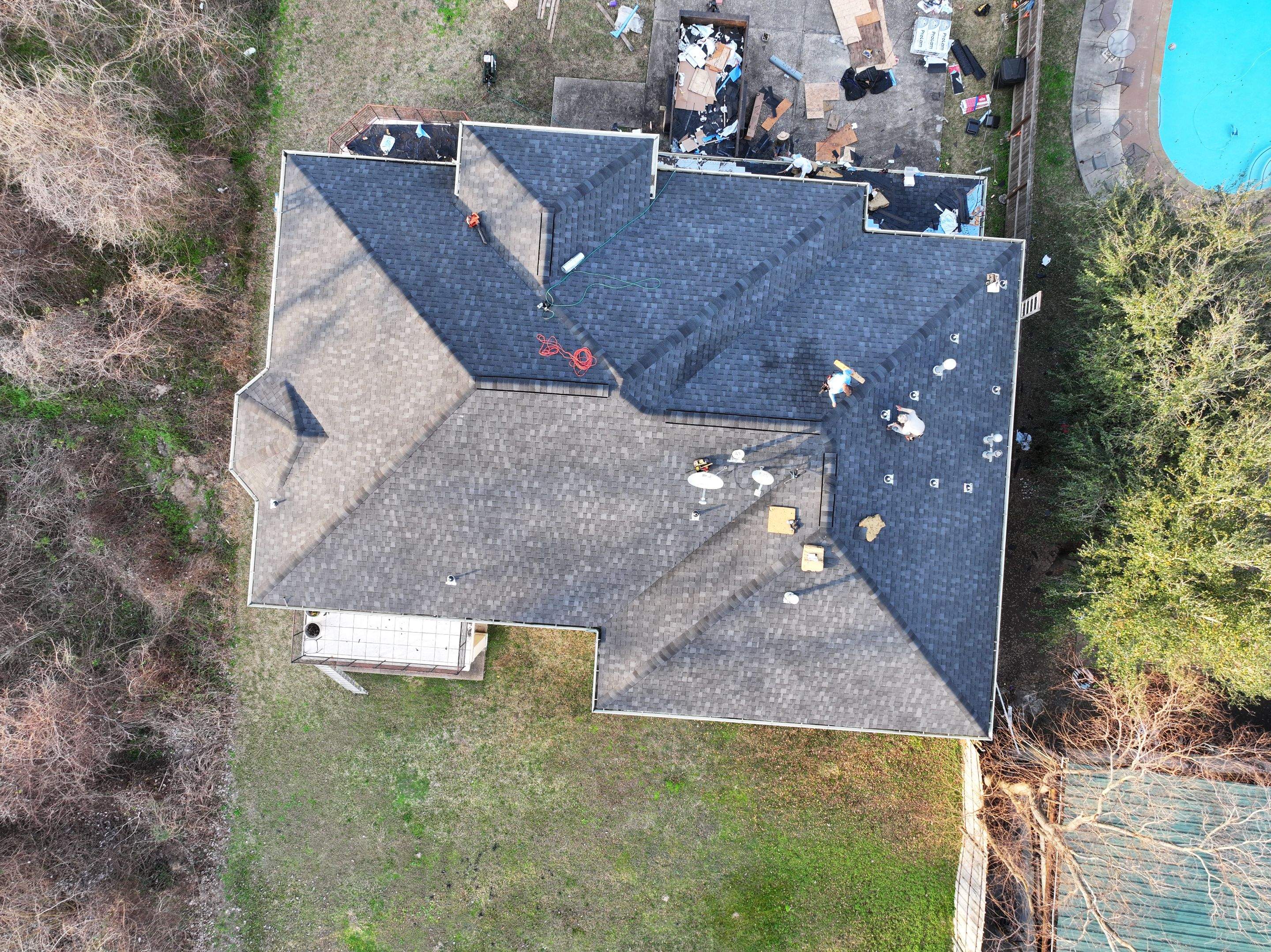 Storm-Damaged Roof Rebuilt, Deck Repairs Included — Houston, TX by PL Roofing & SB Roofing, LLC.