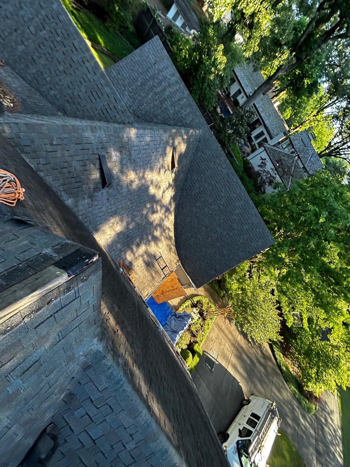 GAF Timberline HDZ Roof Replacement and Exterior Wood Repairs in Memphis by Revival Roofing Services