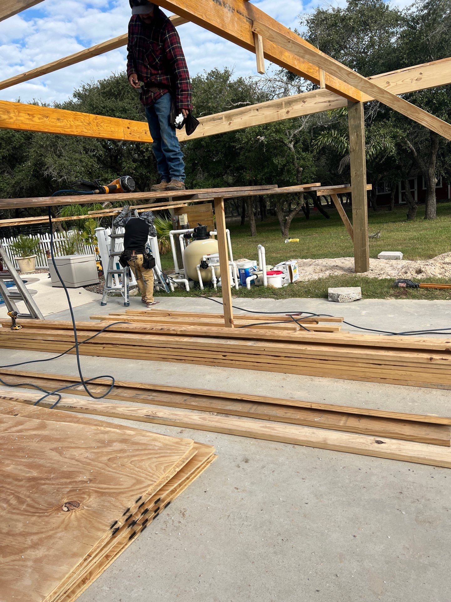 Poolside Pink Top by Bayfront Roofing and Construction