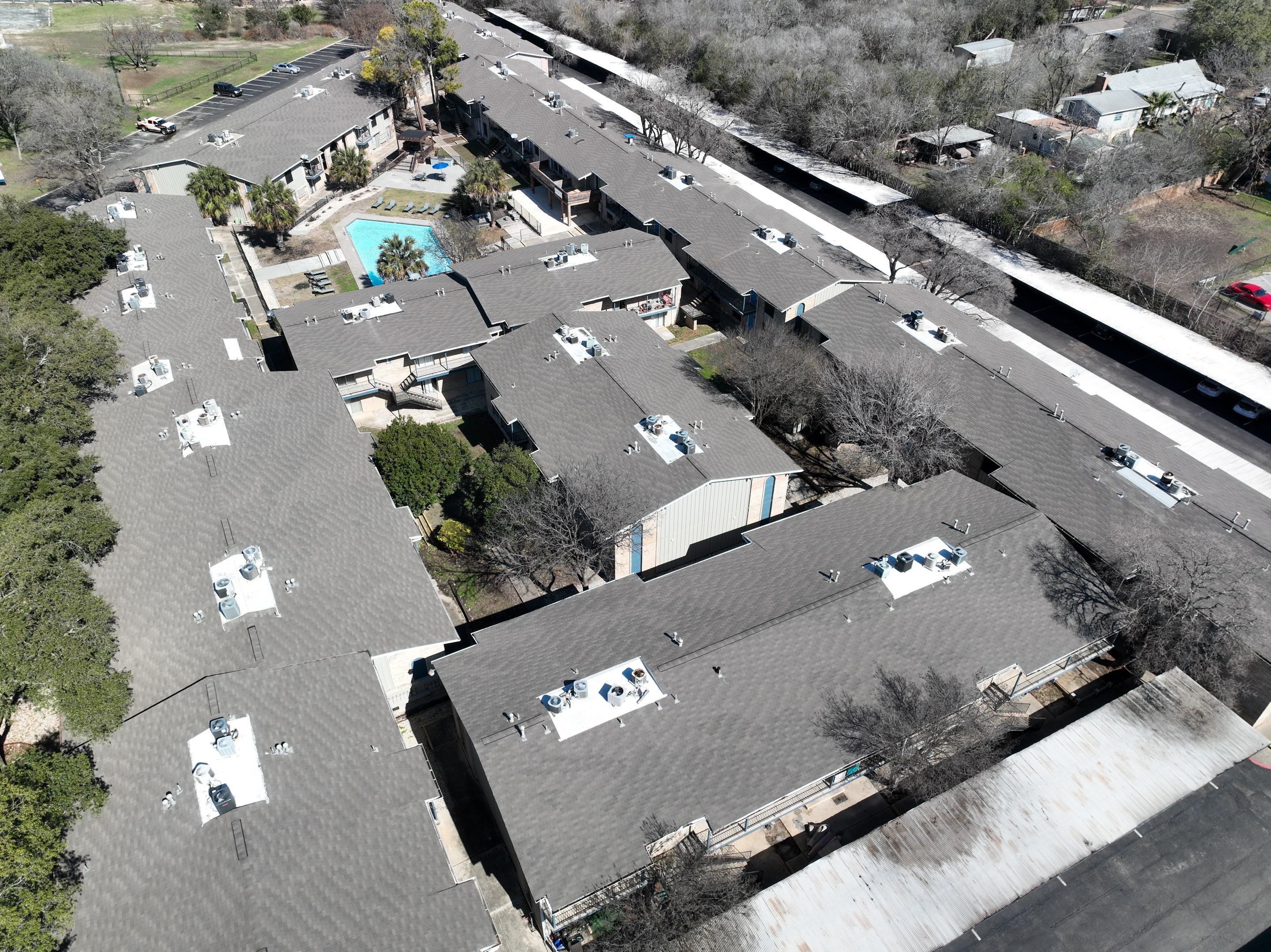 Commercial Roof Inspection using Drone Inspection by Premier Roofing and Contracting