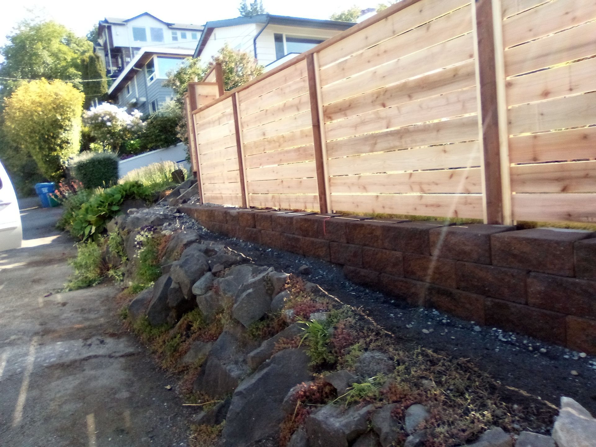 Retaining Wall & Fence Installation  by Jireh Asphalt & Concrete Inc 