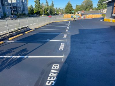 Parking Lot Sealcoat & Striping Repair