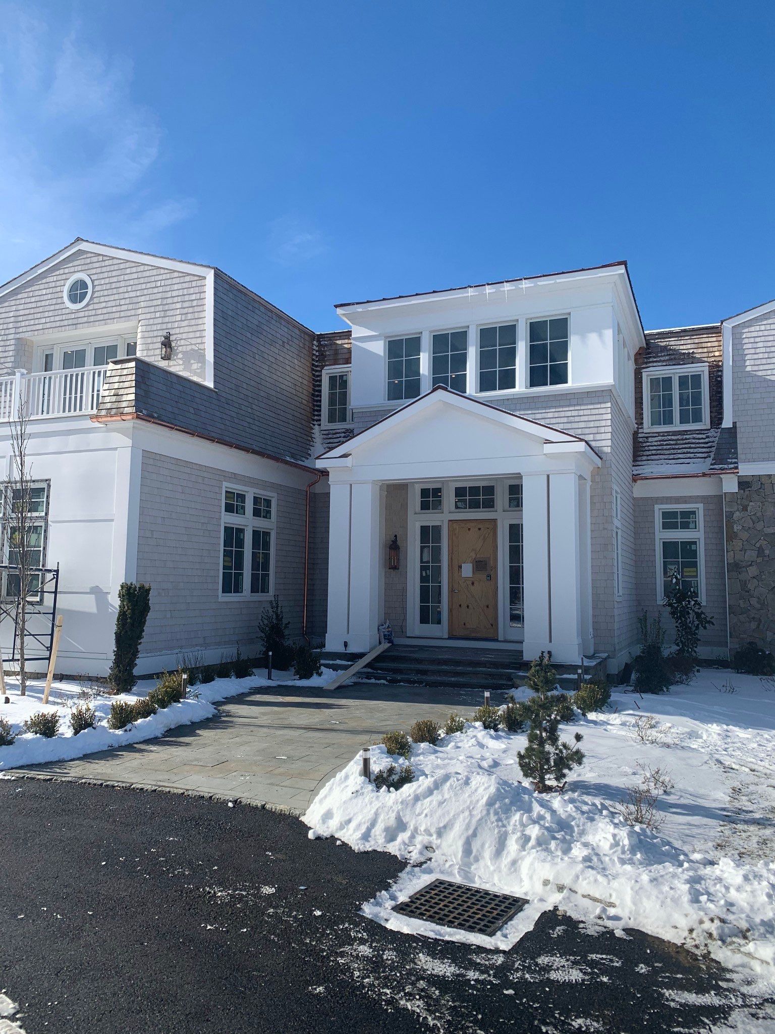Gutter Installation using 6" Half Round Copper Gutter in Warwick, RI. by Gutter Pro Enterprises