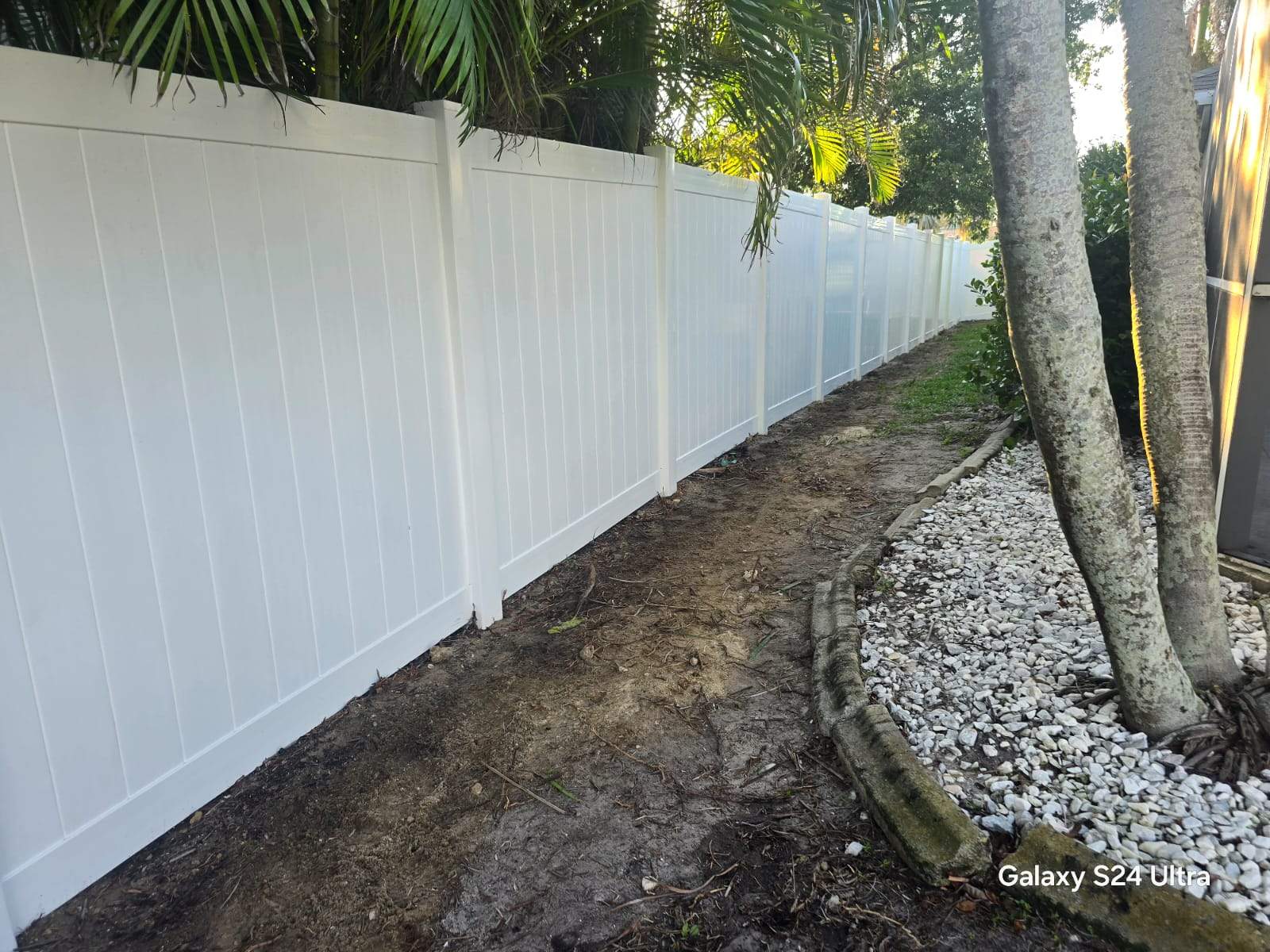 Full Residential Vinyl Privacy Fence Installation in Cape Coral by True Fence LLC