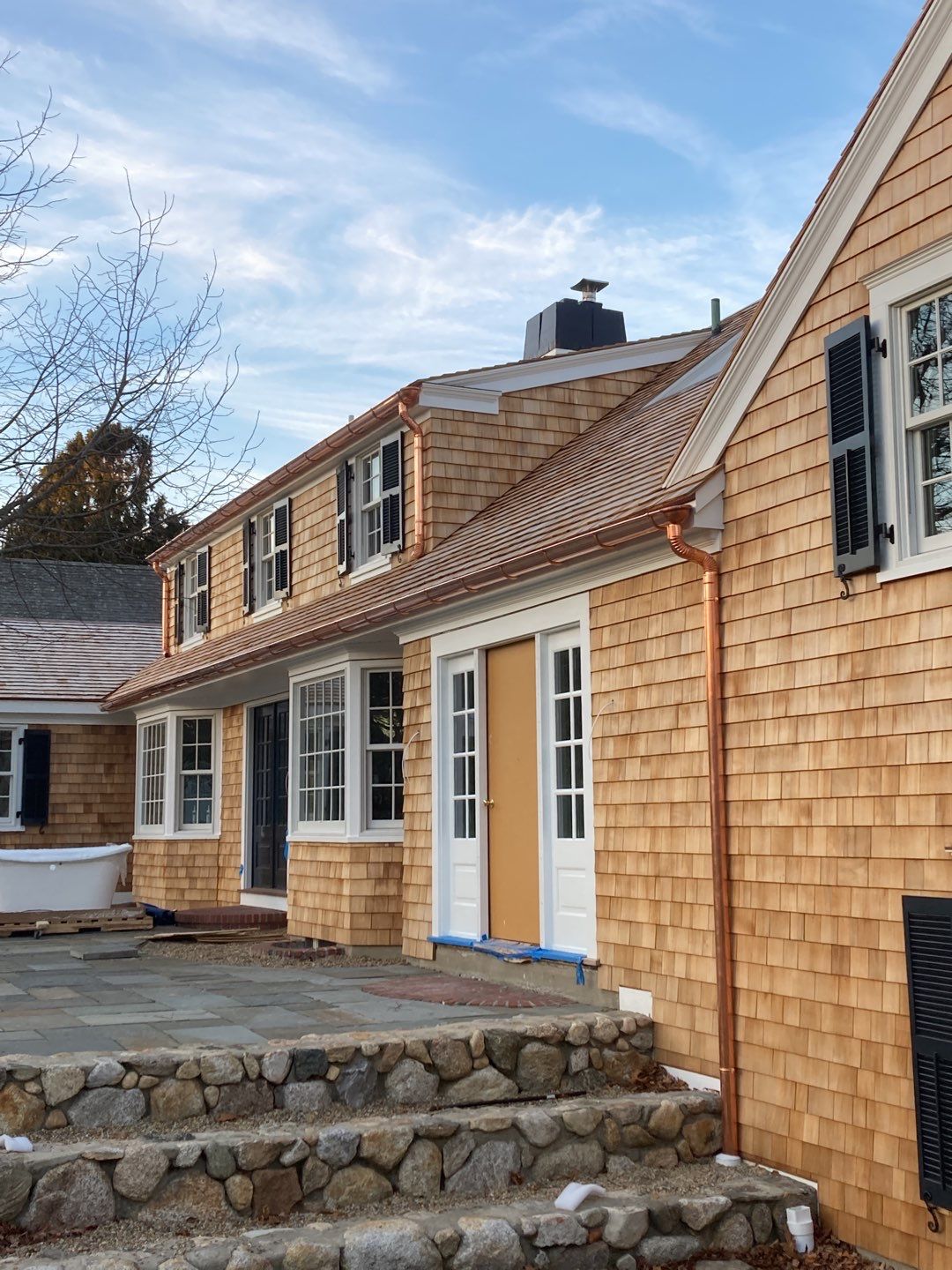 Copper Gutter Installation in Osterville, MA   by Gutter Pro Enterprises