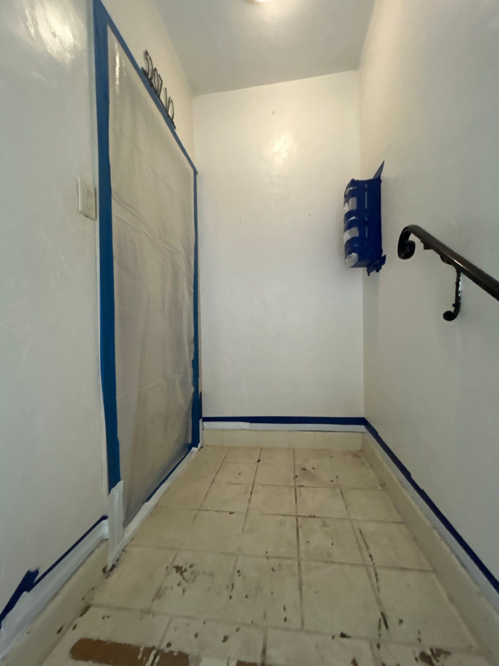 Sandblasting Paint Off Interior Staircase In Los Angeles, CA by La Power Washing Inc