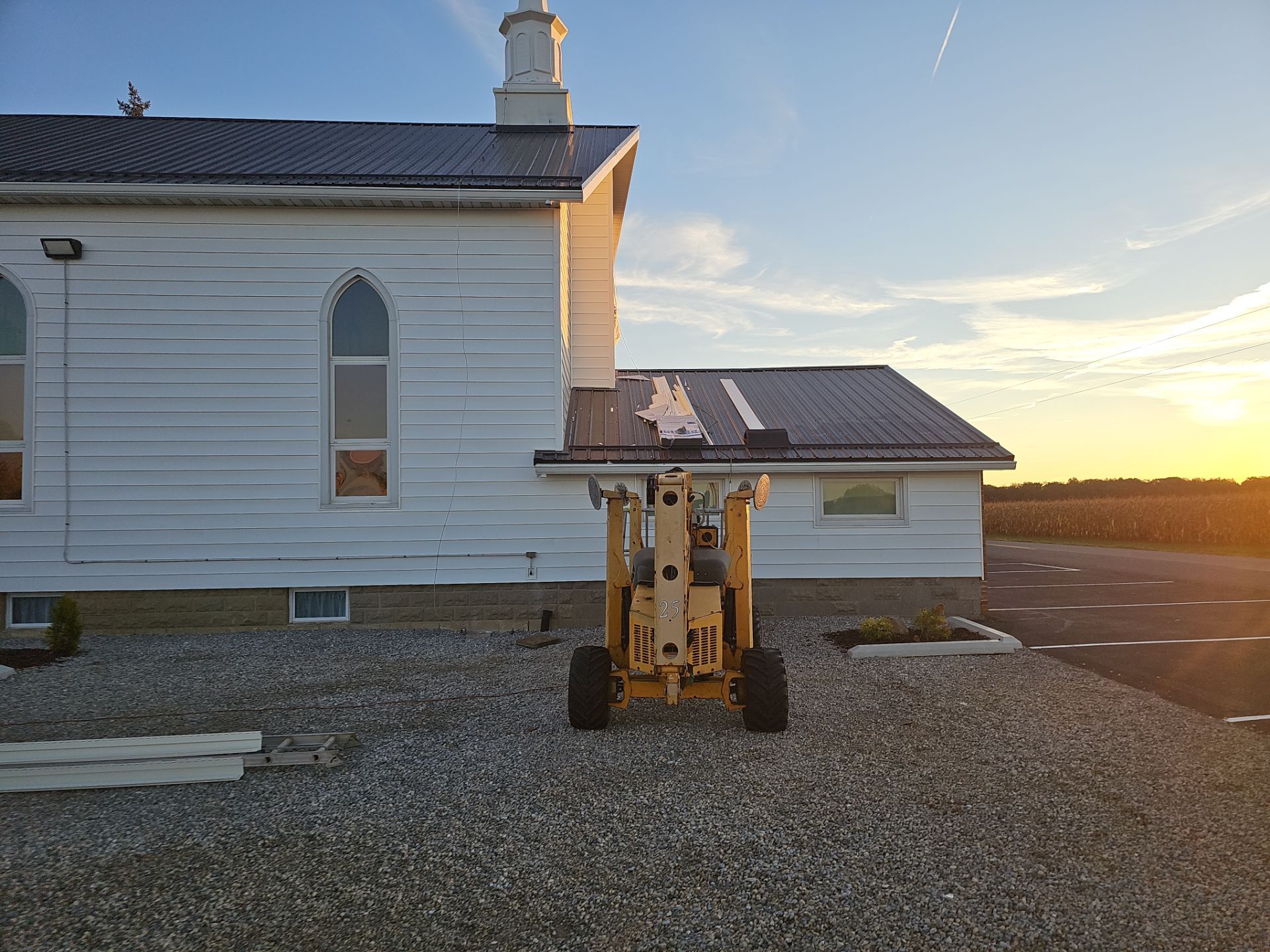 Siding Installation using Mastic 8" white  by Nitro Roofing and Construction